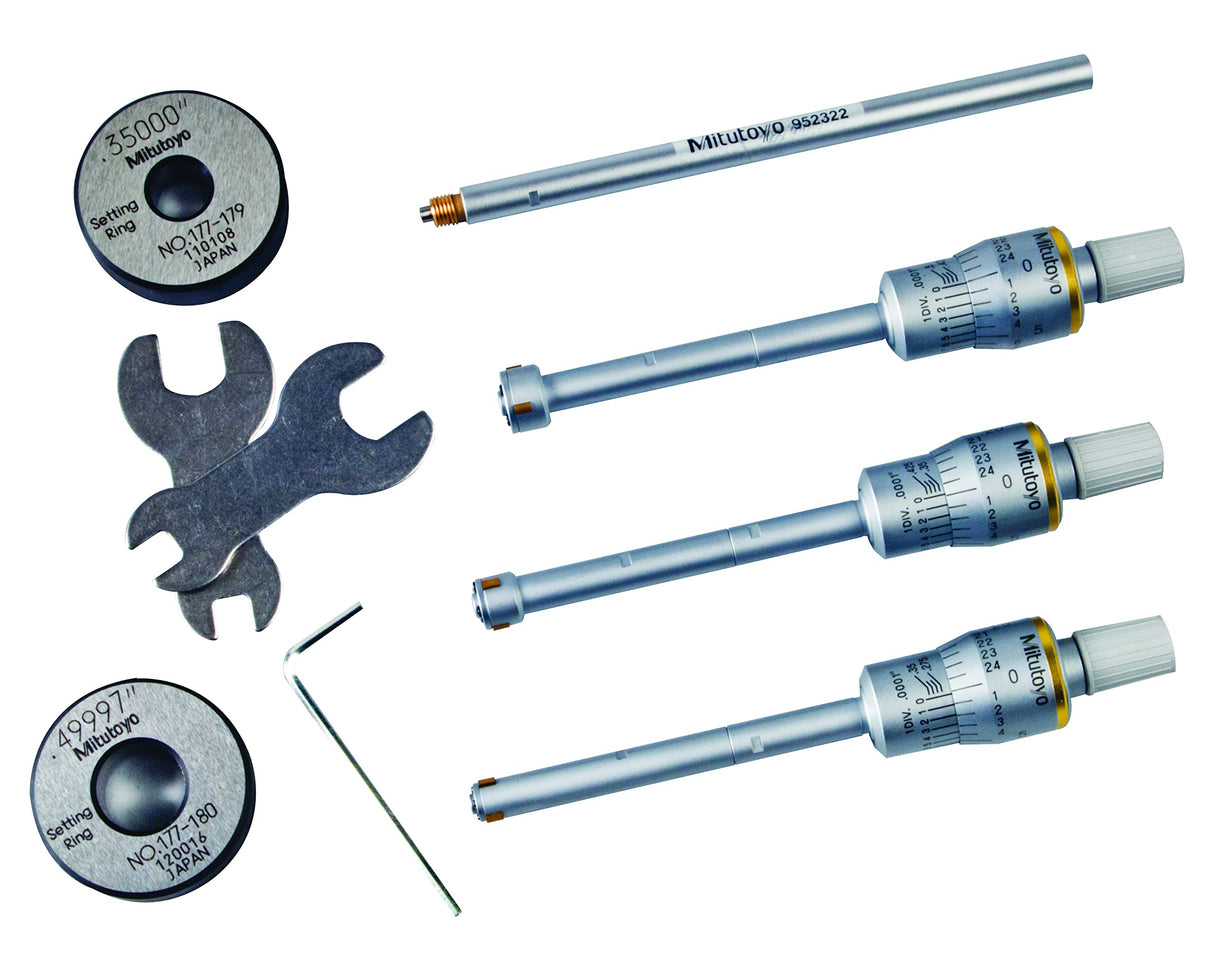 Mitutoyo – 368 – 916 Hottest tres punto/dos puntos interior micrometre, 0.275 "-0.5"