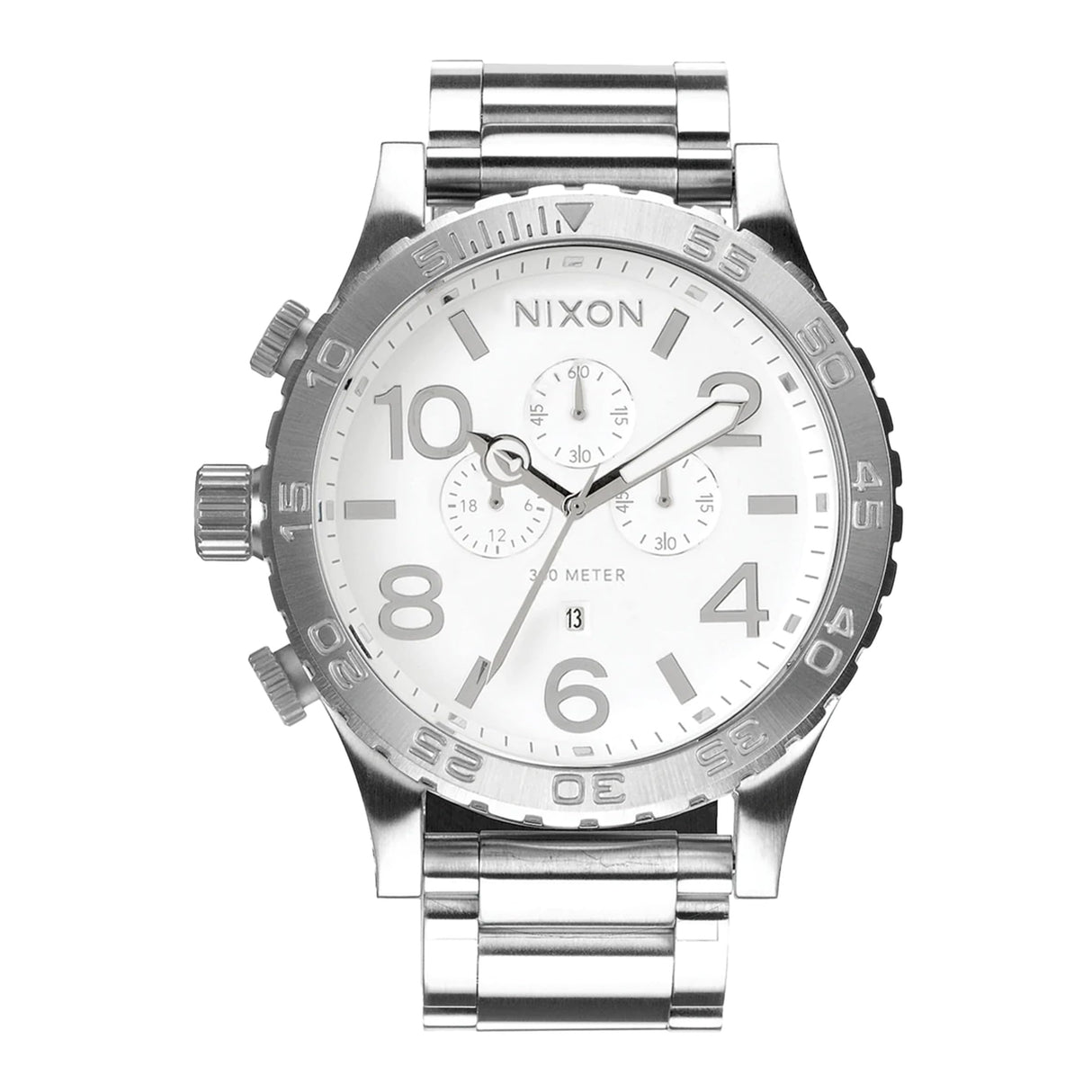 Nixon Reloj Analógico para Hombres de Cuarzo japonés con Correa en Acero Inoxidable A1389-488-00