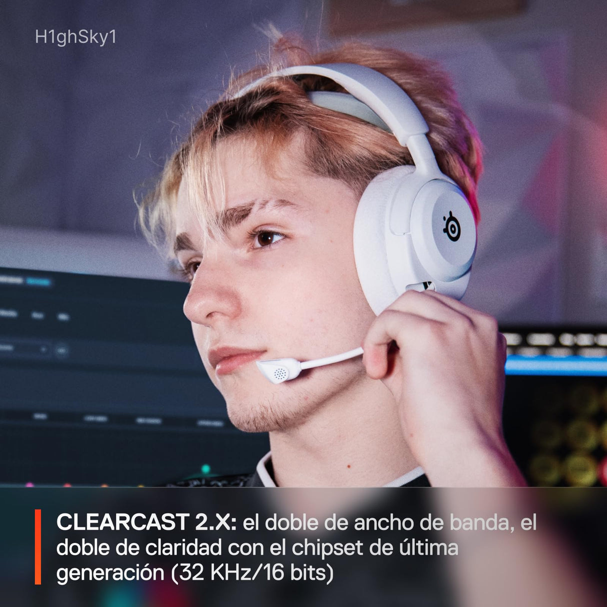 SteelSeries Arctis Nova 5 Blanco Cascos gaming inalámbricos PC, PS5, Switch 2, móvil - Controladores magnéticos de neodimio - Más de 100 preajustes - Batería de 60 horas - 2,4 GHz o BT - Micro Gen2.X