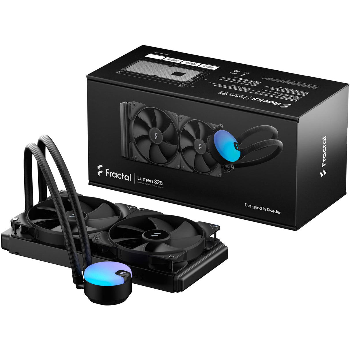 Fractal Design Lumen S28 Aspect 14 PWM x2 AIO CPU Liquid/Water Cooler
