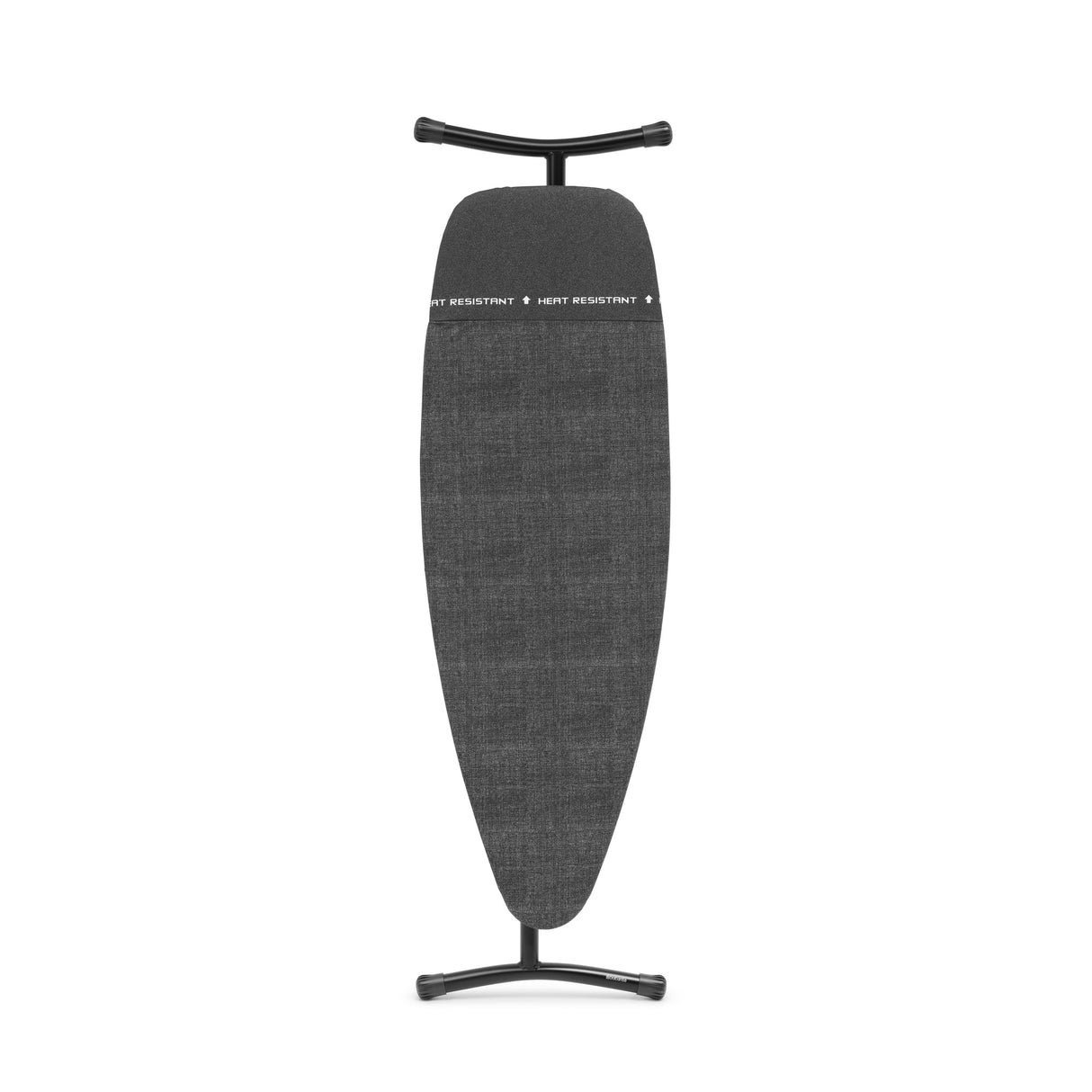 Tabla de Planchar Brabantia D, 135x45cm - Denim Black| 100% algodón Comercio Justo | Tam. XL, Amplia superf. | Zona Resistente al Calor para generadores Vapor | Tabla Planchar Plegable y Uso Sentado