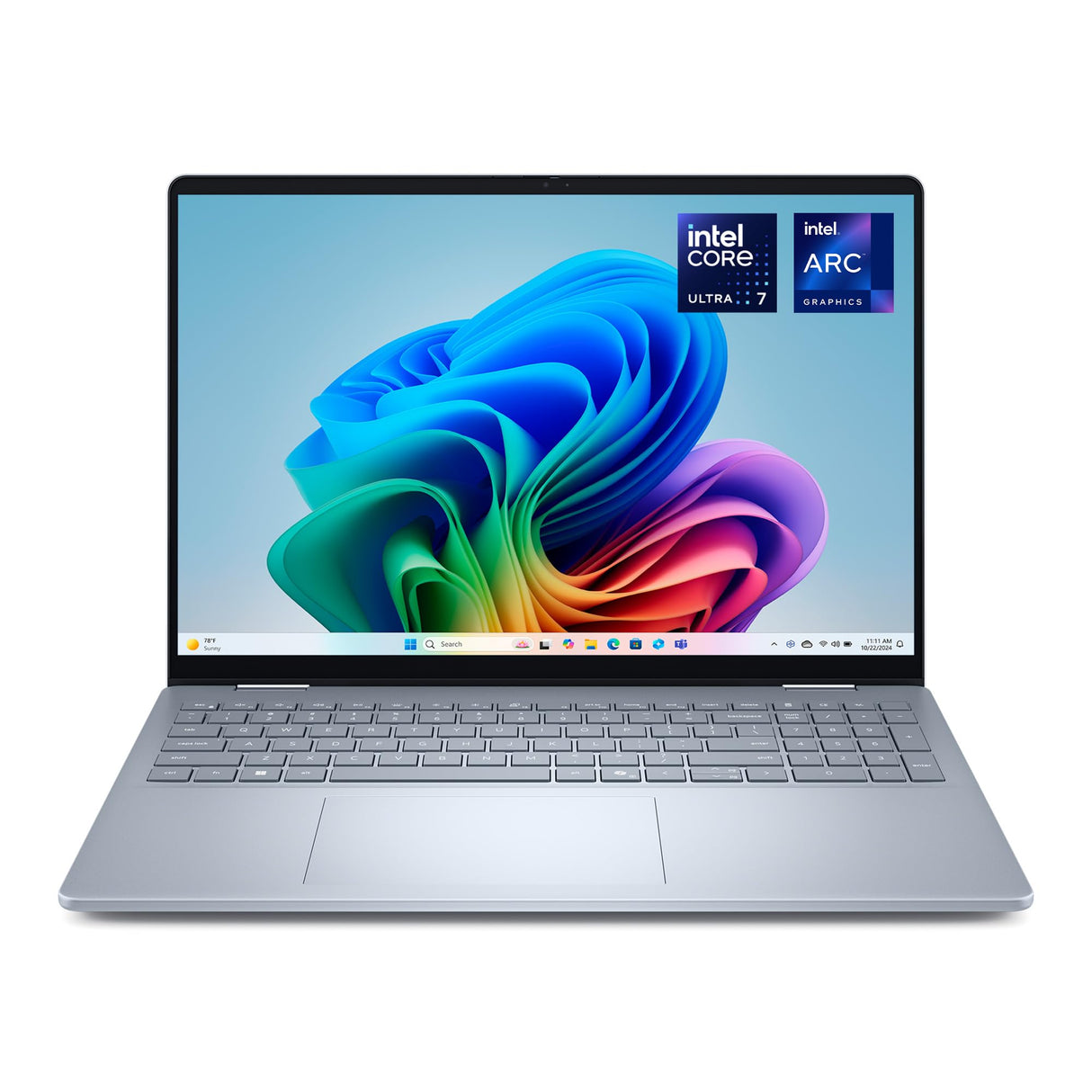 DELL 16 Plus 2 en 1 Portátil Convertible DB06250 16" 2K Táctil, Intel Core Ultra 7 Series 2, Intel ARC, 16 GB RAM, 512 GB SSD, Win 11 Home,Teclado retroiluminado QWERTY Español – Ice Blue
