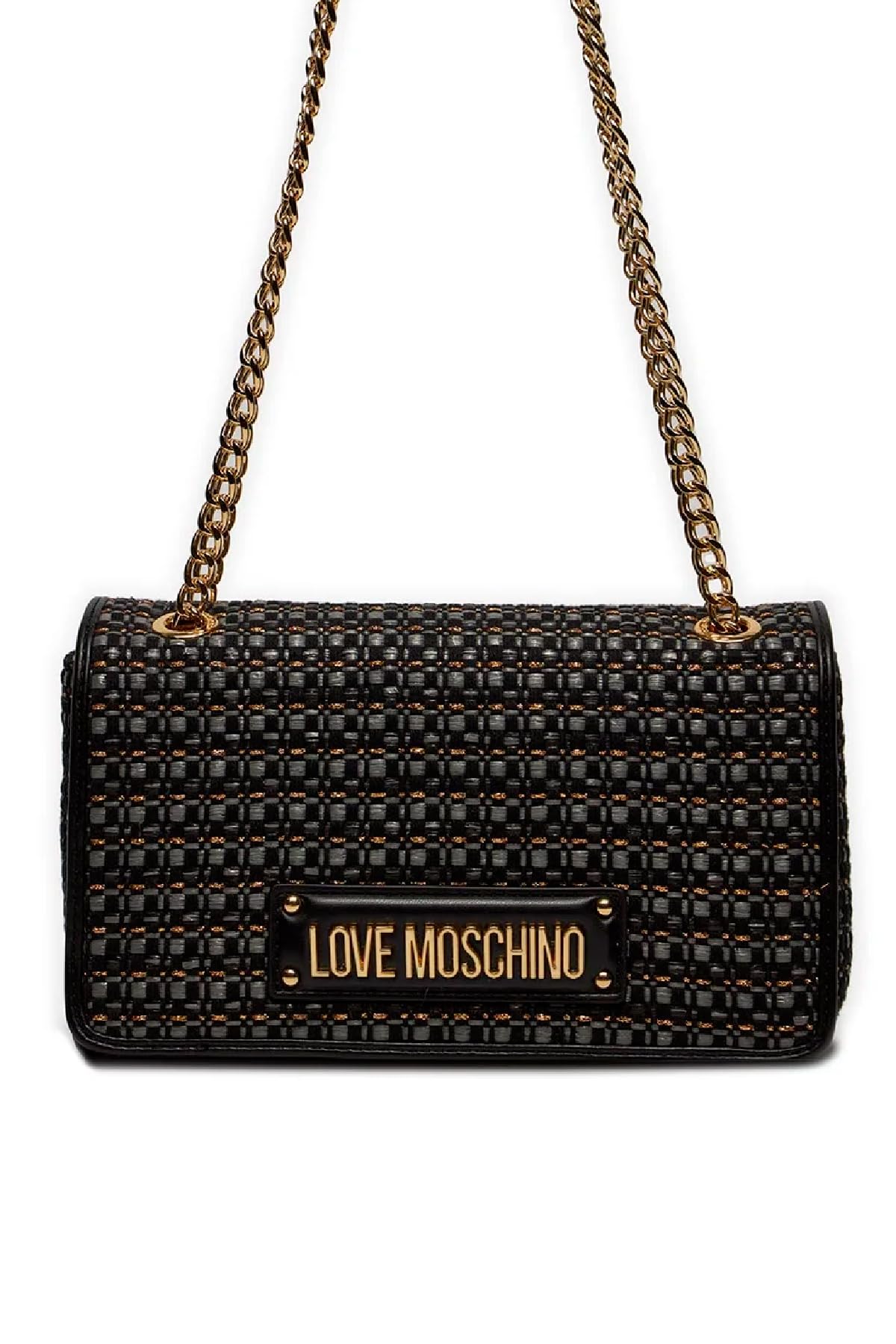 Love Moschino jc4242pp0i, Bolso de Hombro Mujer, Negro, Talla única