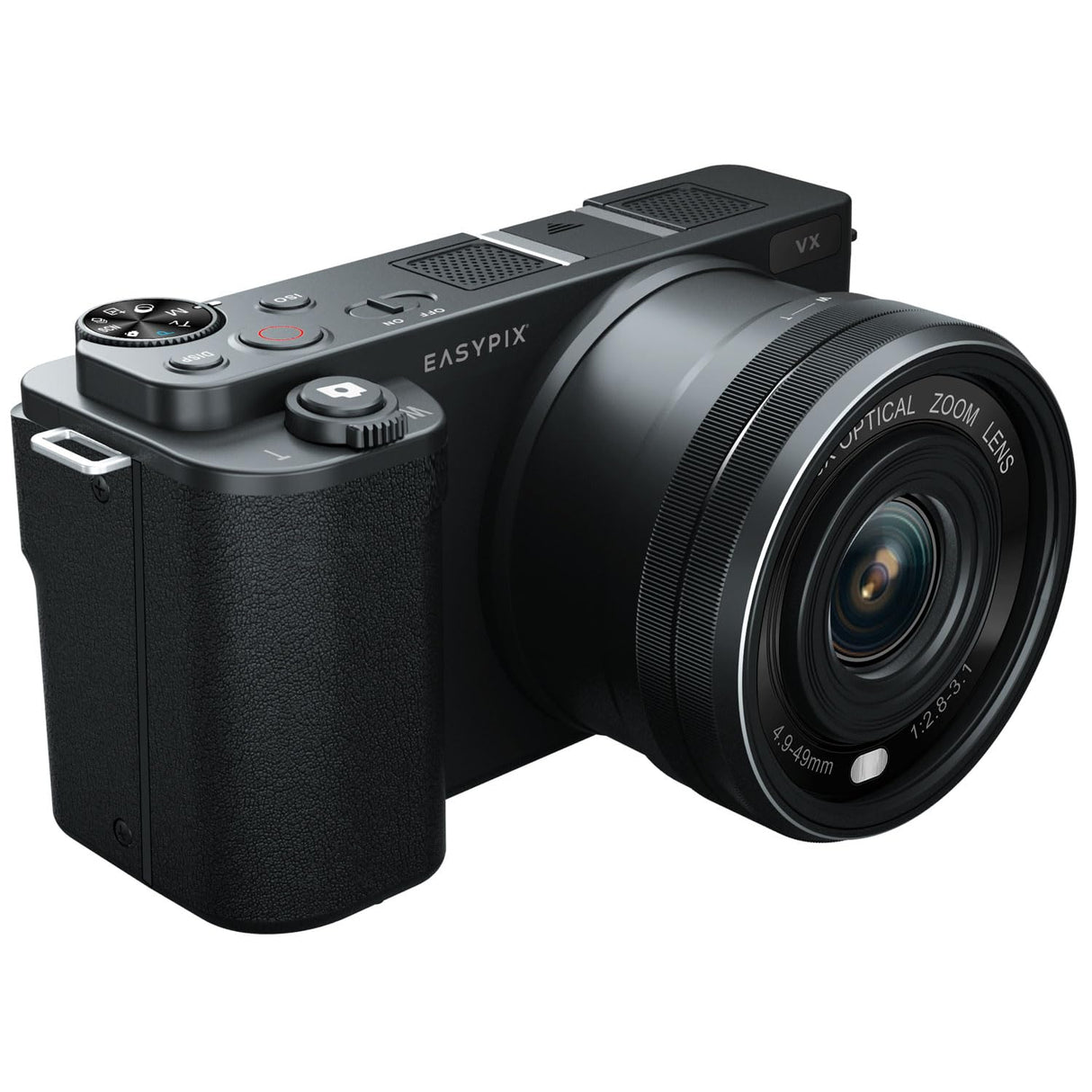 Easypix PowerPro VX6430 - Cámara compacta con WiFi, Zoom óptico de 10x, resolución de hasta 64 MP, Pantalla de 2,8 Pulgadas, Conector de micrófono