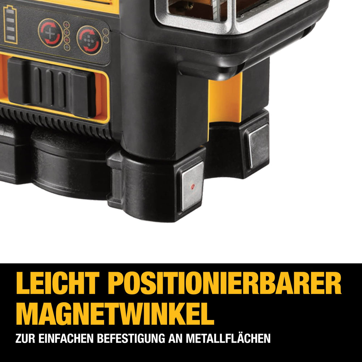 DeWalt DCE0822D1R-QW Láser autonivelante de líneas en Cruz + 2 Puntos 10,8V-Rojo, 10.8 V