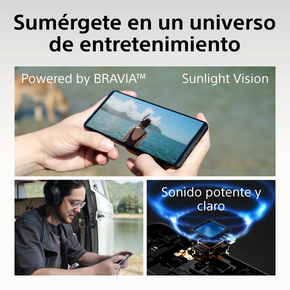 Sony Xperia 1 Vi 6.5" 19.5:9 FHD+ HDR OLED, 120Hz Refresh Rate, Lente Triple, 3.5 mm Audio Jack, Android 14, SIM Libre, 12GB RAM, 256GB Almacenamiento, Protección IP65/68, Dual SIM Hybrid, Negro
