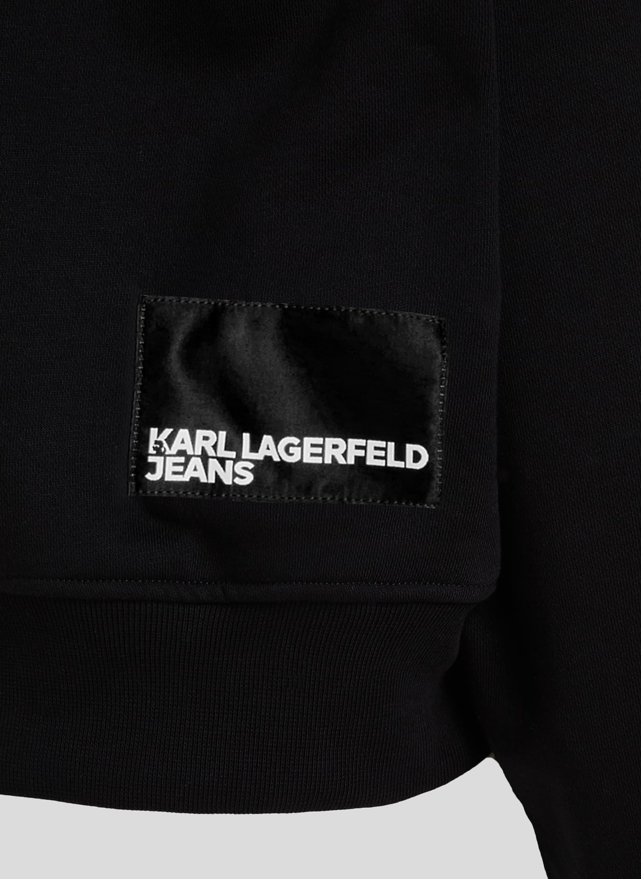 KARL LAGERFELD JEANS, para Mujer, Sudadera Normal con el Logotipo Essential, Negro, Extrapequeños