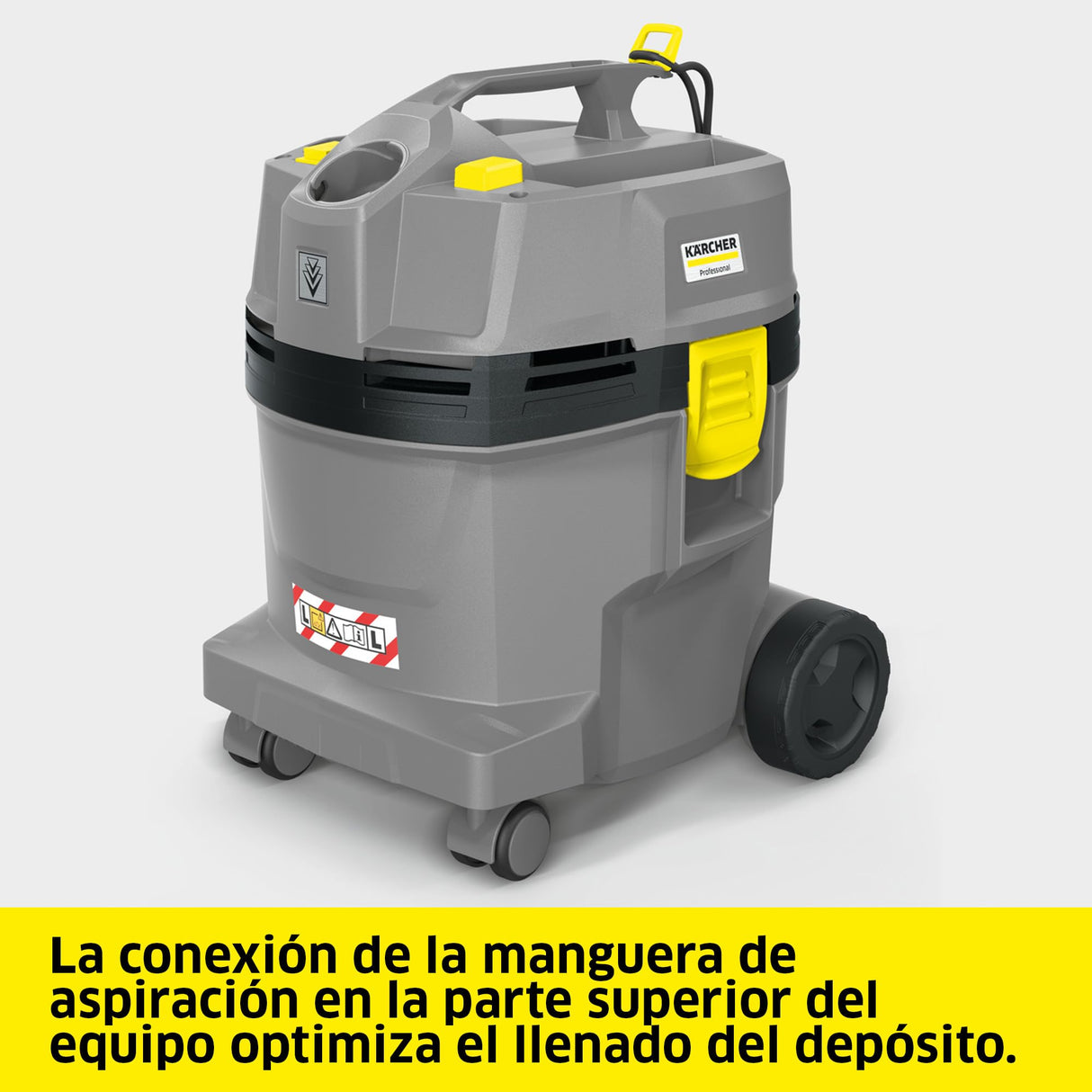 Kärcher Aspirador en seco y húmedo NT 22/1 Ap L, máx. 1300 W, depósito: 22 l, Tubo Flexible de aspiración: 1,9 m, Boquilla barredora de Suelos (300 mm), Boquilla para Ranuras