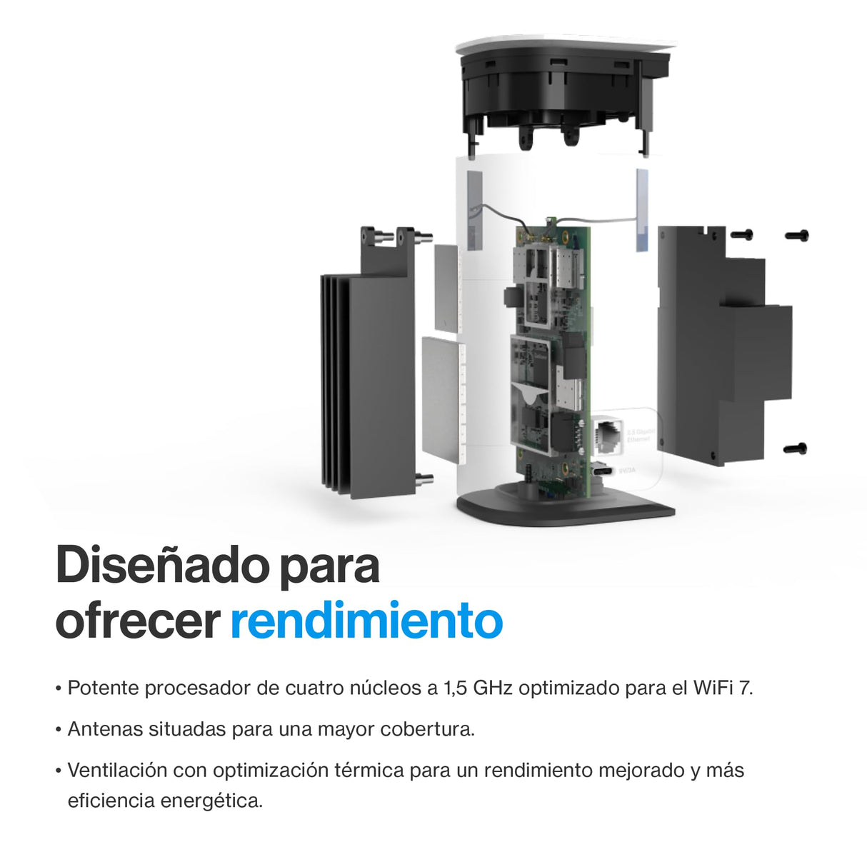 Mesh Linksys Velop Micro 7 | Doble banda con velocidad WiFi BE5000 | Cobertura para toda la casa con hasta 200 m² por nodo | Ethernet de 2,5 Gb/s | W-iFi 1,8 veces más rápido que WiFi 6 | Paquete de 1