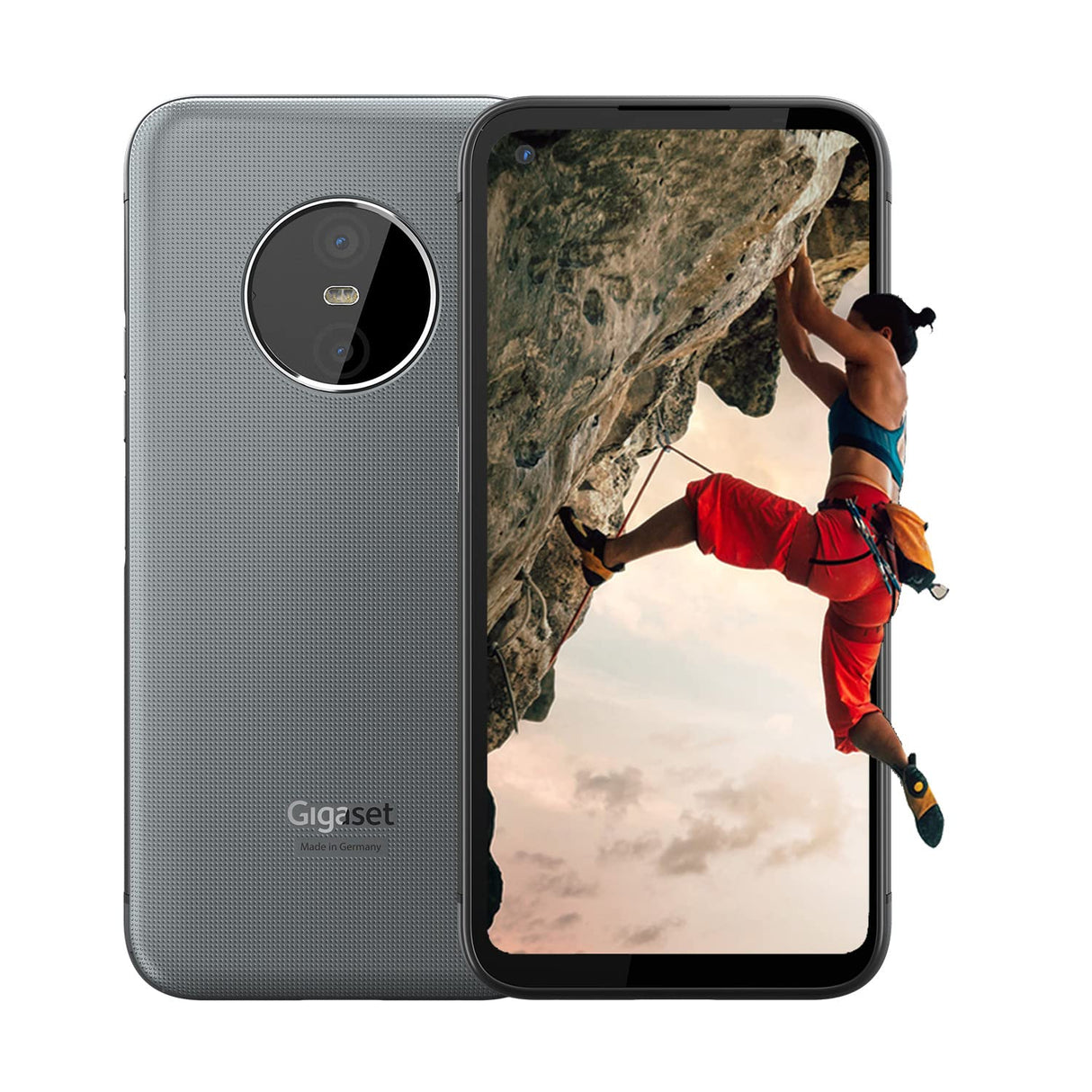 Gigaset GX6 Outdoor Smartphone 5G - Estándar Militar, Resistente al Polvo y Agua IP68 - Pantalla 6,6" FHD+ con Gorilla Glass, 128GB+6GB RAM - Cámara de 50MP, Carga rápida, Capaz de Android 14, Gris