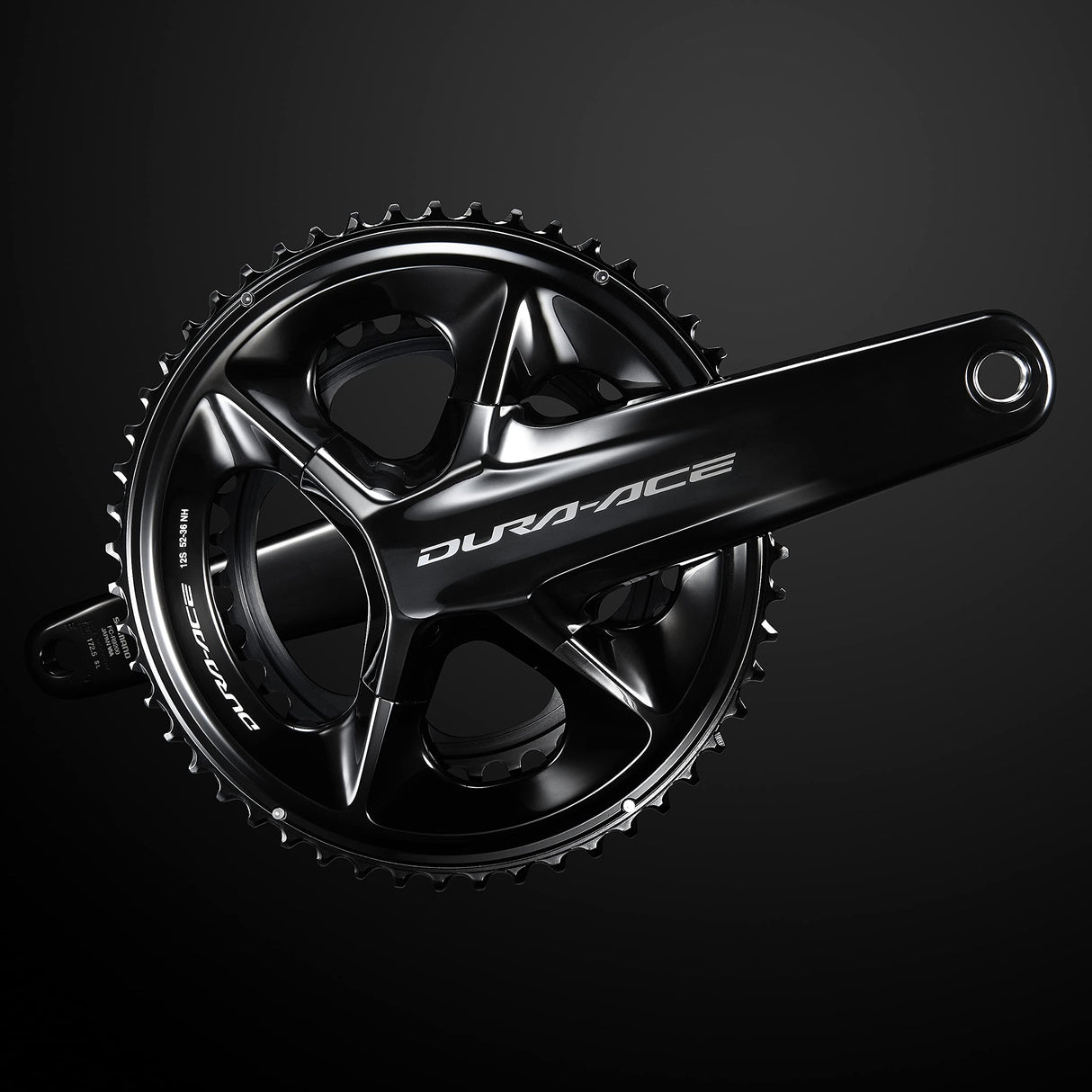 SHIMANO JG.BIE/PL.SH.Dura-Ace 110BCD 170 52x36 2x12V Car Bielas, Sport, Negro (Negro), Talla Única