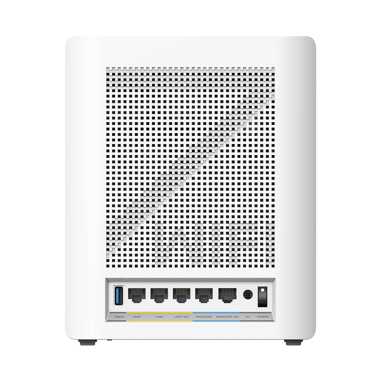 ASUS ZenWiFi BQ16 White 2-Pack - Sistema WiFi 7 cuatribanda BE25000 (802.11be) en malla, ancho de banda de 320 MHz y 4096-QAM, dos puertos 10G, WAN de reserva, seguridad de red y compatible con AiMesh