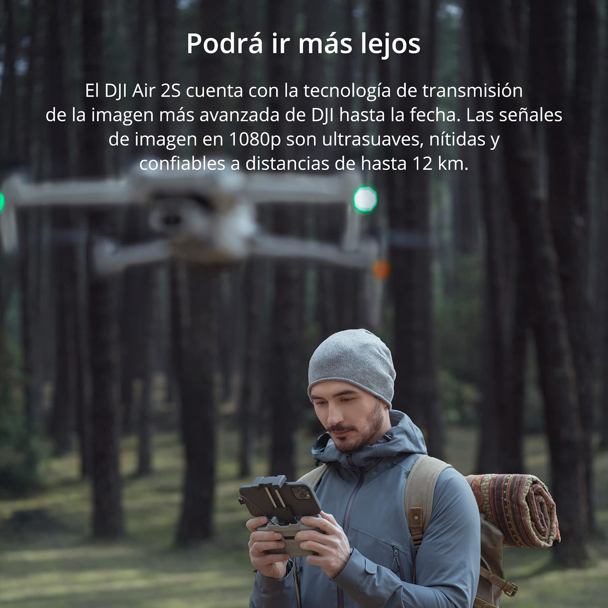 DJI Air 2S Worry-Free Fly More Combo Drone Quadcopter, Gimbal a 3 Assi con Fotocamera, Video 5.4K, Sensore CMOS 1”, MasterShots, Offre Due Sostituzioni in un Anno, Copre Diversi Tipi di Incidenti