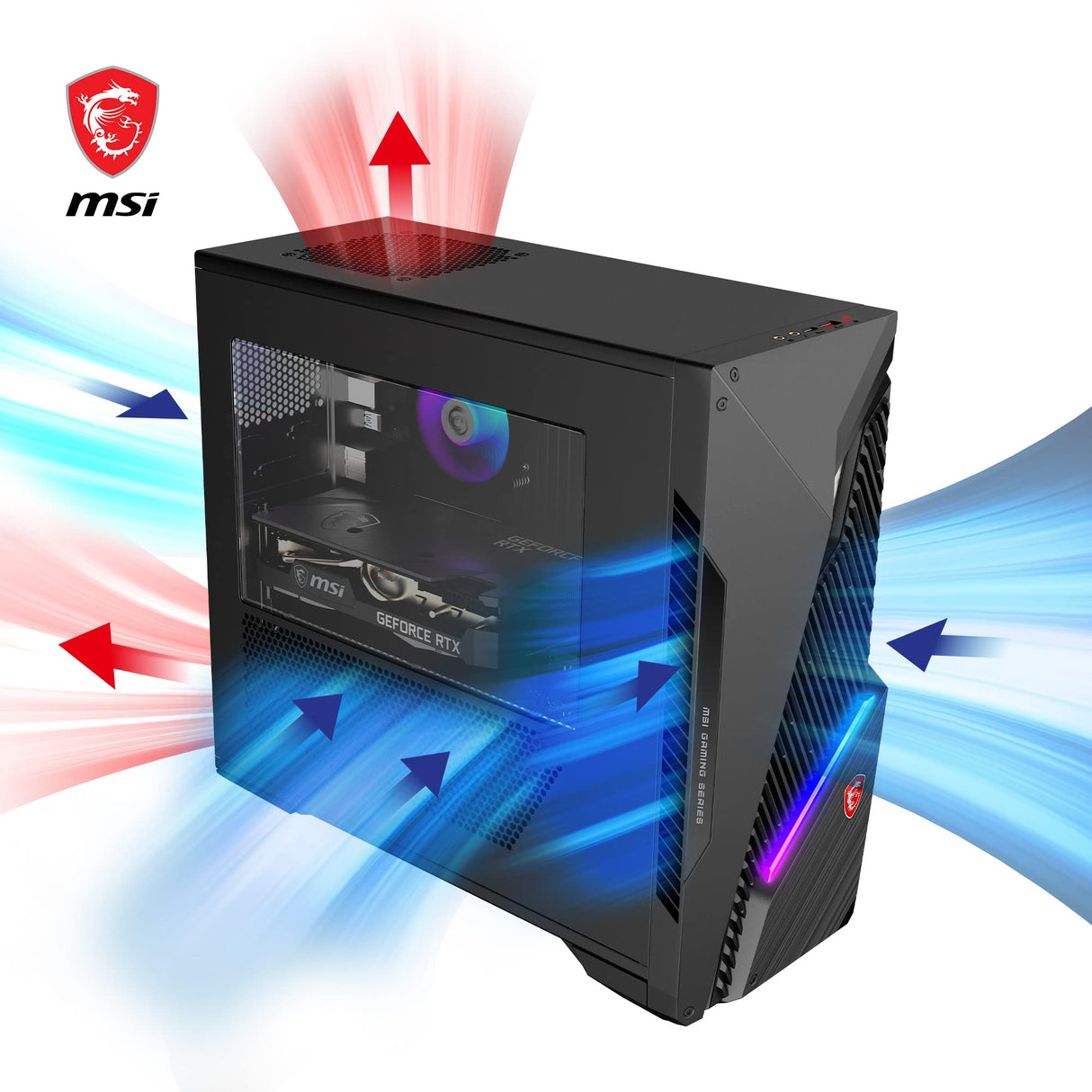 MSI mag Infinite S3 13NUD-1017FR PC Gaming - Procesador Intel Core i7-13700F, RTX 4060 Ti, 16GB RAM DDR5, 1TB SSD PCIe 3.0 NVMe, Fuente de alimentación 80 Plus Bronce, Wi-Fi 6E - Windows 11 Familia