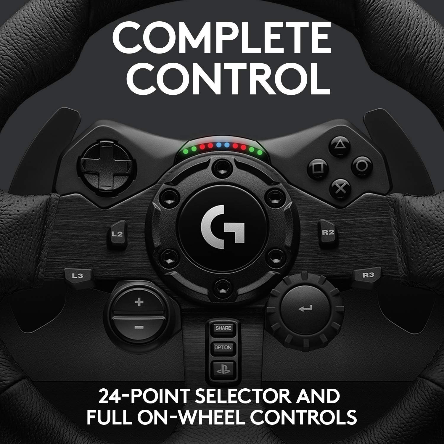 Logitech G923 Volante y Pedales de Carrera para PS5, PS4 y PC, Uk Inglés Enchufe de alimentación, Tipo G, Negro