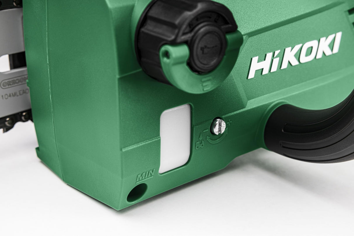 HiKOKI Motosierra inalámbrica de 36 V, hoja de sierra de 30 cm, motor sin escobillas, ligero, potente, cortes precisos, ideal para el cuidado de árboles, sin batería ni cargador
