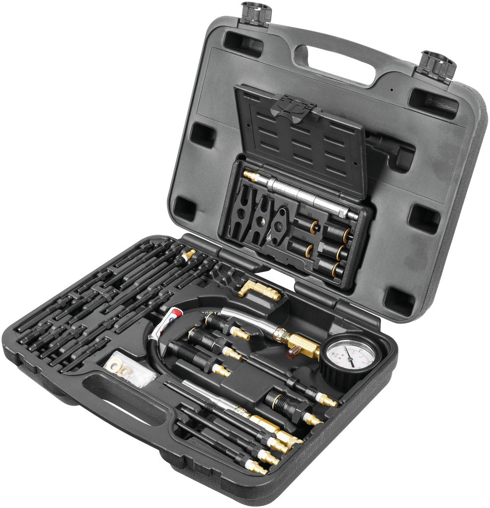 KS Tools 150.3660 Juego de verificación de compresión para motores diesel, 36 pzs