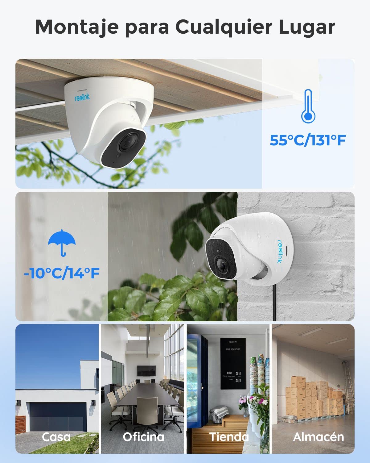 Reolink 5MP Kit Cámaras de Vigilancia PoE, con 4X 5MP Detección de Personas/Vehículos Cámaras IP PoE Exterior y 8CH 4K NVR con 2TB HDD, Grabación Continua, Vision Nocturna, RLK8-520D4-5MP