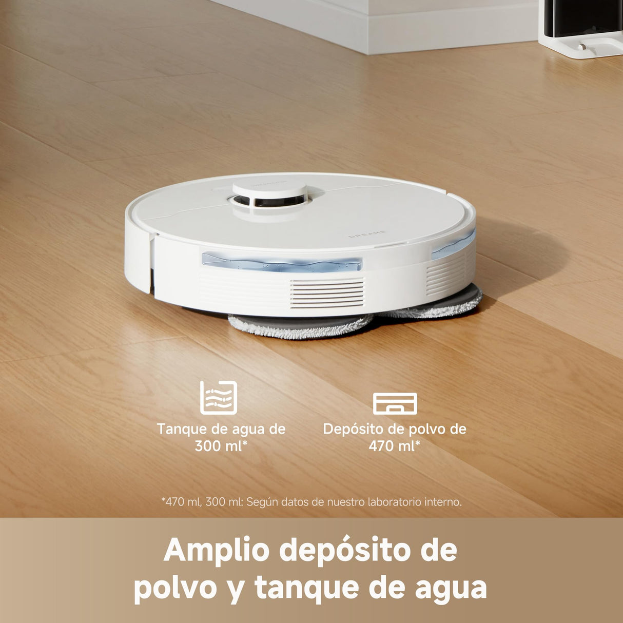 DREAME L10s Pro Gen 3 Robot Aspirador y Friegasuelos Inteligente, Succión Vormax de 13.000 Pa, Sistema de Fregado DuoScrub, Mopa con Elevación Automática de 7 mm, Alcanza lo Inalcanzable, 5.200 mAh