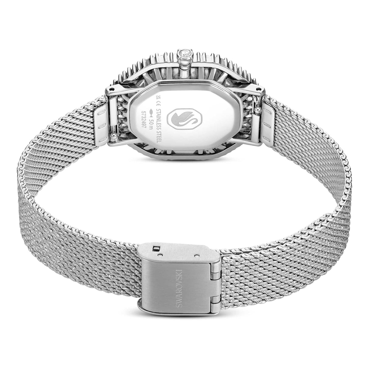 Swarovski Reloj Matrix Octagon, Brazalete de Metal, Tono Plateado, Acero Inoxidable