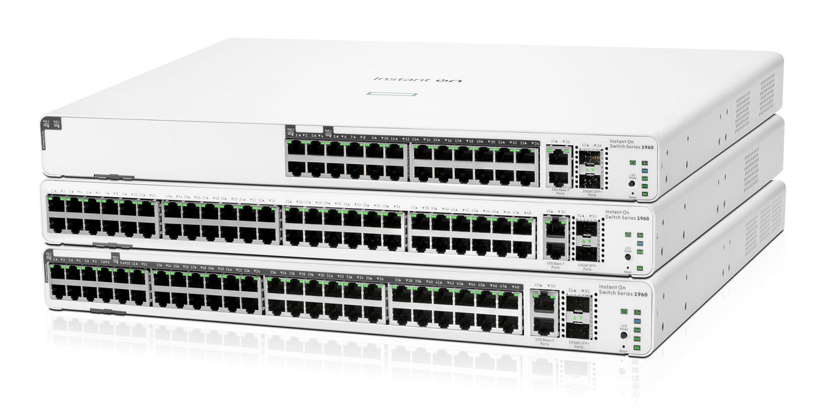 Aruba Instant On 1960 24G 2XGT 2SFP+ Géré L2+ Gigabit Ethernet (10/100/1000) 1U Blanc