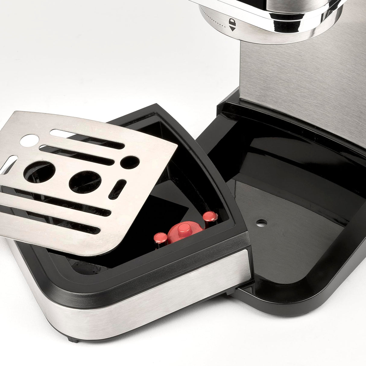 G3 Ferrari G10189 Tiffany Máquina de Café Espresso, 15 Bares, Calientatazas, Compatible con Monodosis y Café Molido, Función de Stop, Vaporizador para Capuchino, 3 Filtros IOX, Depósito de 1L, Gris