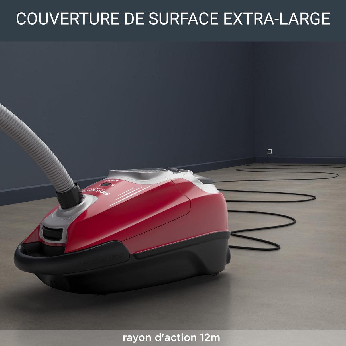 Rowenta Silence Force Effitech Aspirador con Bolsa, Rojo