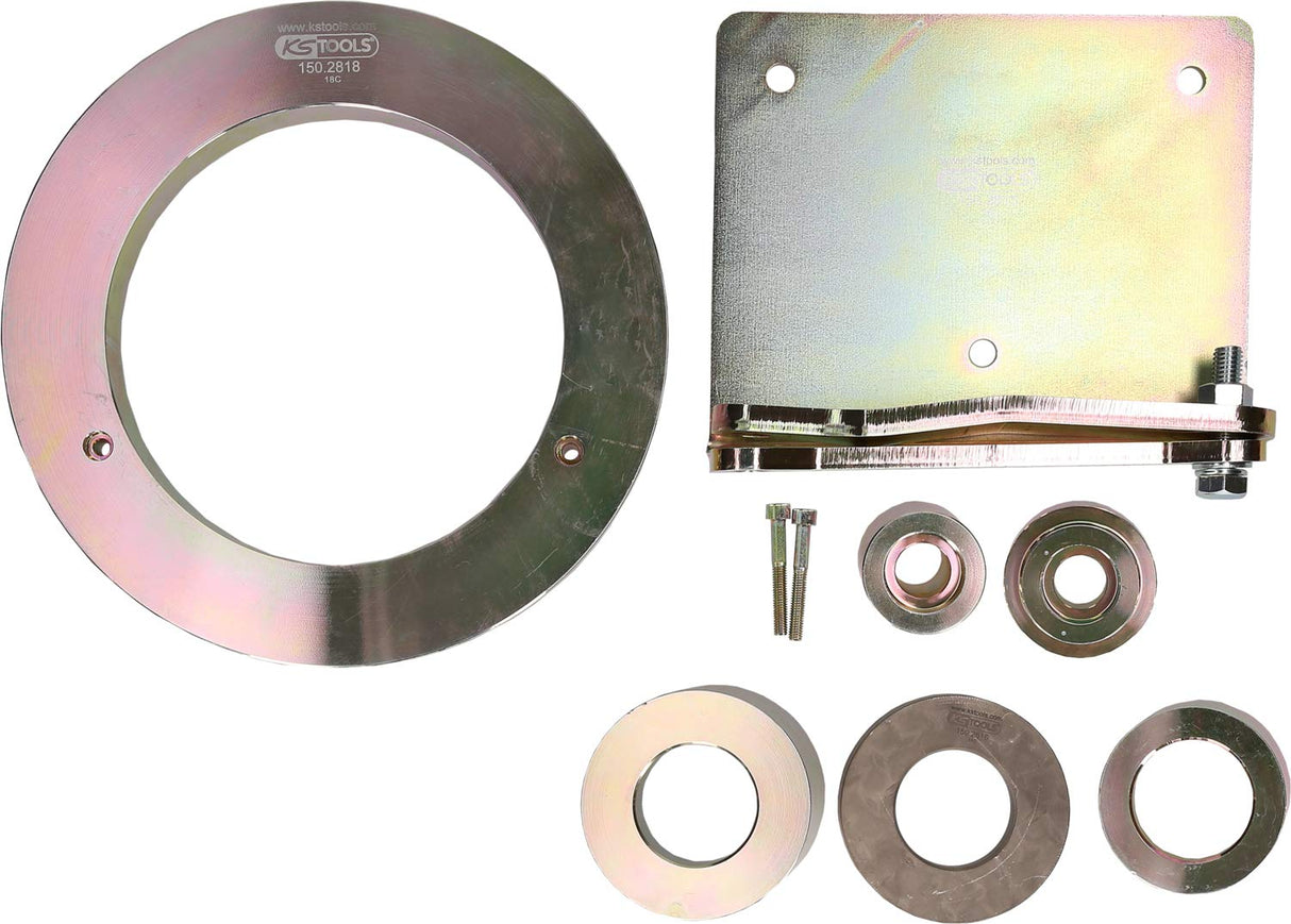KS Tools 150.2810 Juego de herramientas para rodamientos de rueda de Iveco, 9 pzs