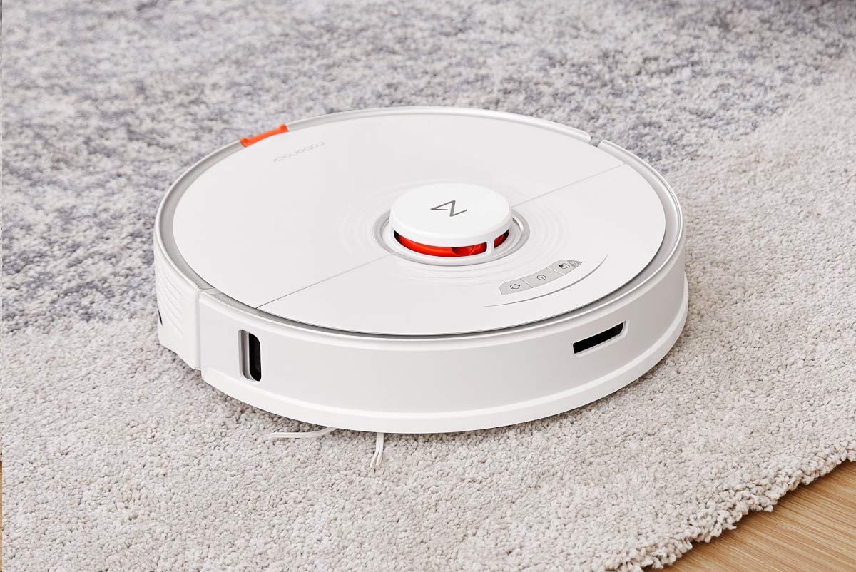roborock S7 Robot Aspirador, con succión de 2500 Pa, Limpieza sónica, reconocimiento ultrasónico de alfombras (Blanco)