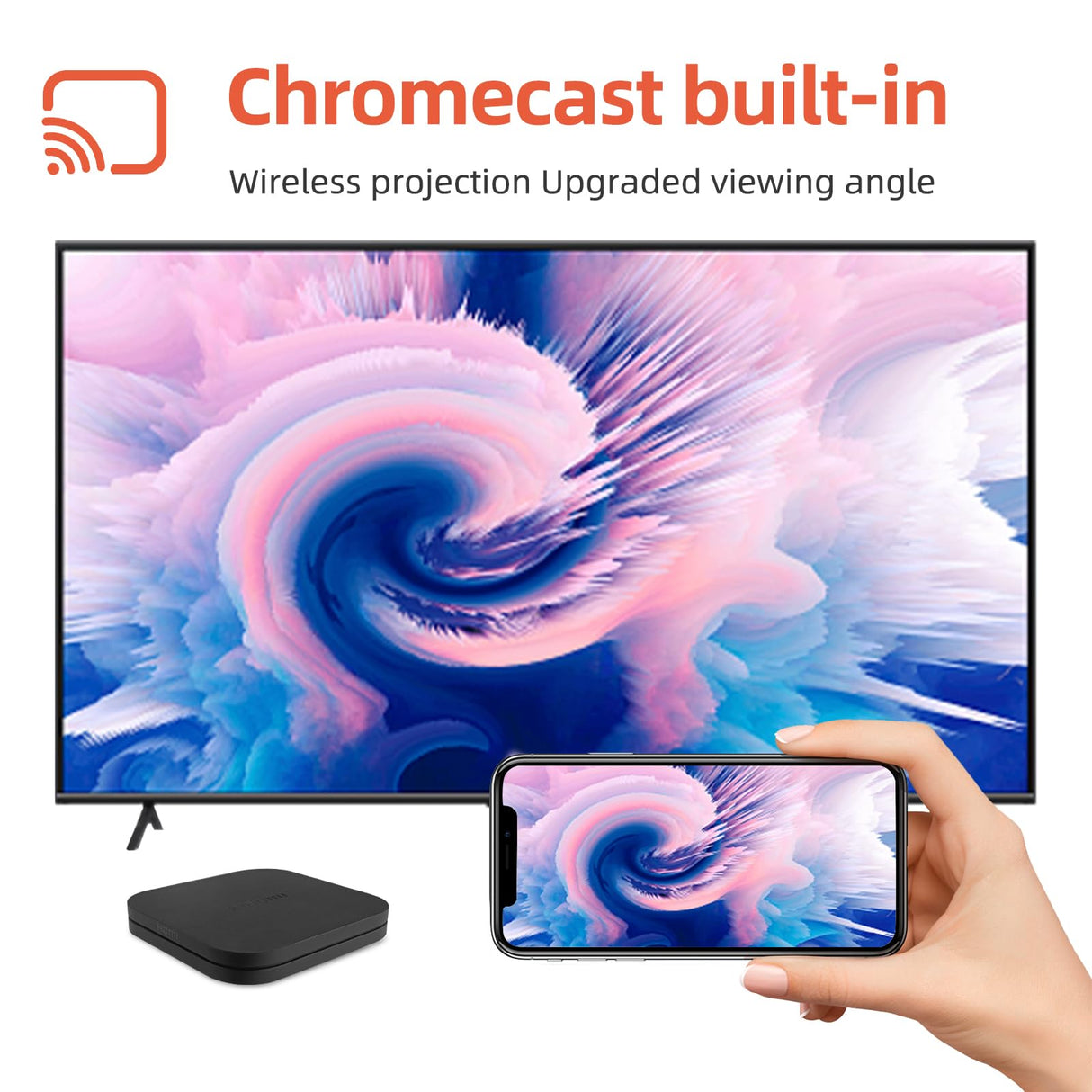 TIPOW 𝐍𝐮𝐞𝐯𝐨 Mi TV Box S (2nd Gen), 4K Ultra HD Streaming Media Player, 2GB RAM 8GB ROM Smart TV Box ROM con Mando a Distancia IR, Dolby Vision,HDR10+,DTS-HD,Proyección inalámbrica
