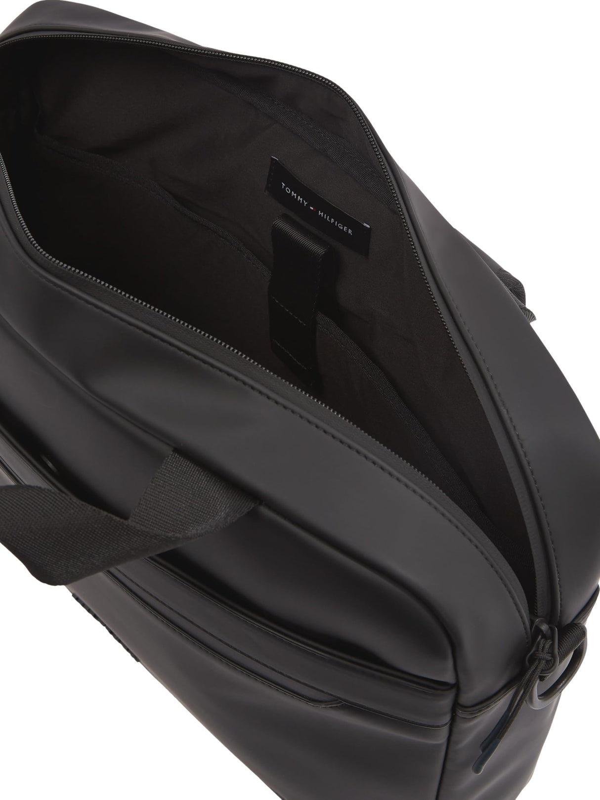 Tommy Hilfiger Maletín para portátil Hombre Seasonal con correa desmontable, Negro (Black), Talla Única