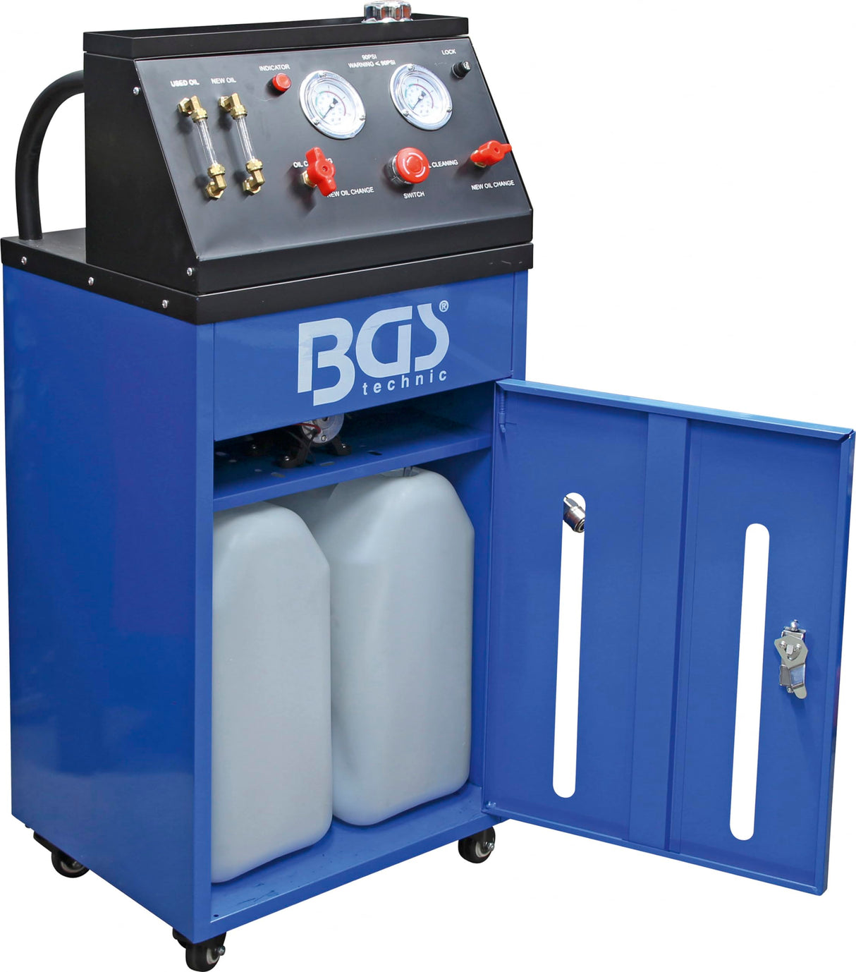 BGS 7082 | Dispositivo de cambio/limpieza de aceite de la caja de cambios automática con juego de adaptadores