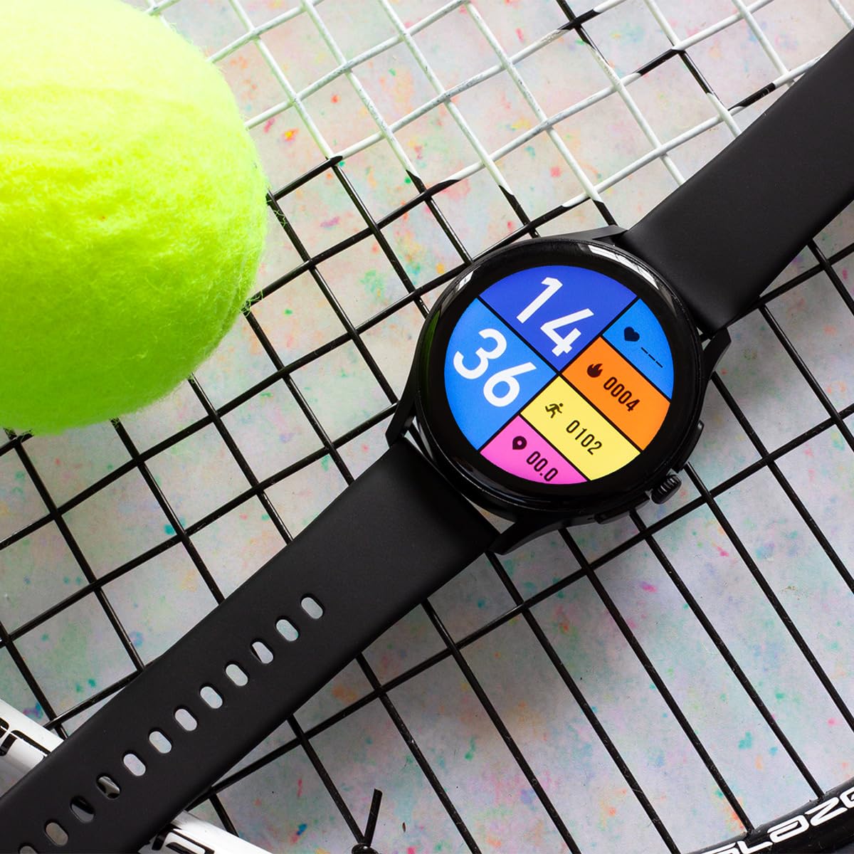 Knauermann Neo (2024) - Reloj de Salud Smartwatch - Función ECG + HRV - BT Bluetooth - Apnea del Sueño, Plata, Normal, Redondo