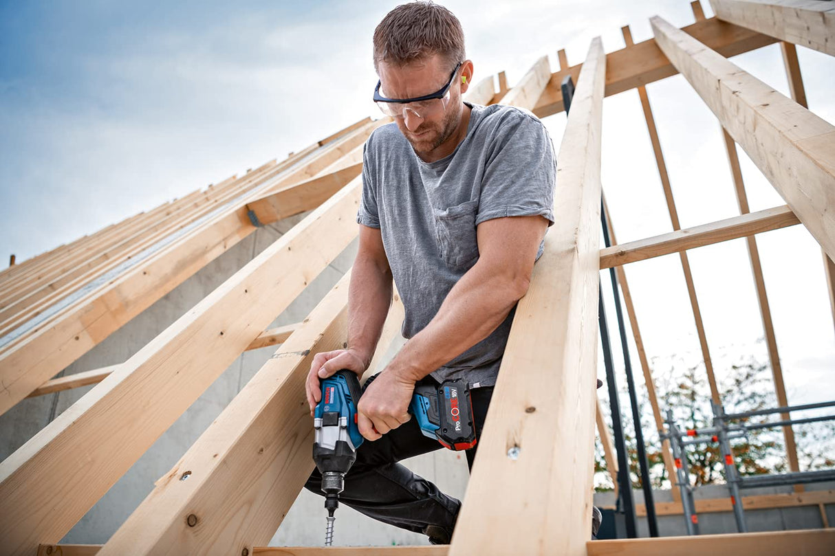 Bosch Professional BITURBO atornillador de impacto a batería GDS 18V-1000 C (par de apriete 1000 Nm, par de arranque 1600 Nm, sin baterías ni cargador, en caja)
