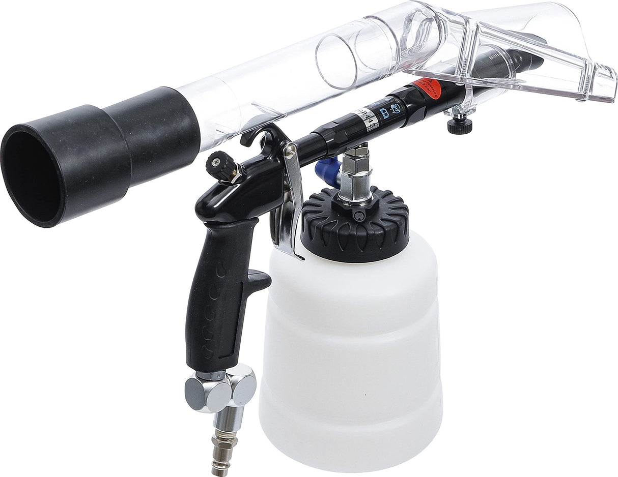 BGS 70150 | Pistola de limpieza de aire comprimido con cepillo y accesorio de aspiración | 7 piezas