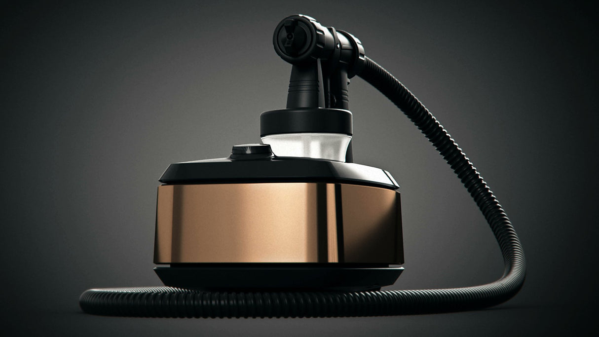 Aura Spray 2352935 Aura Allure Bronceado Pistola, depósito 200 ml, manguera 3, 5 m, 280 W bronce