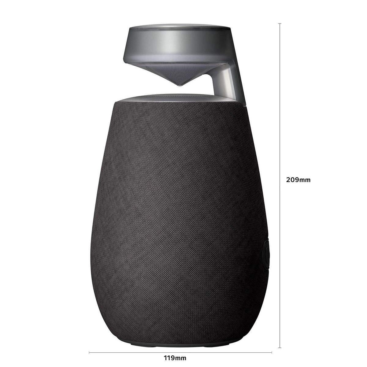LG XBOOM 360 XO2T, Altavoz portátil, Bluetooth 5.3, Sonido Onmidireccional de 20W de Potencia, Iluminación LED Multicolor, Resistente al Agua y Polvo IP55, Color Negro