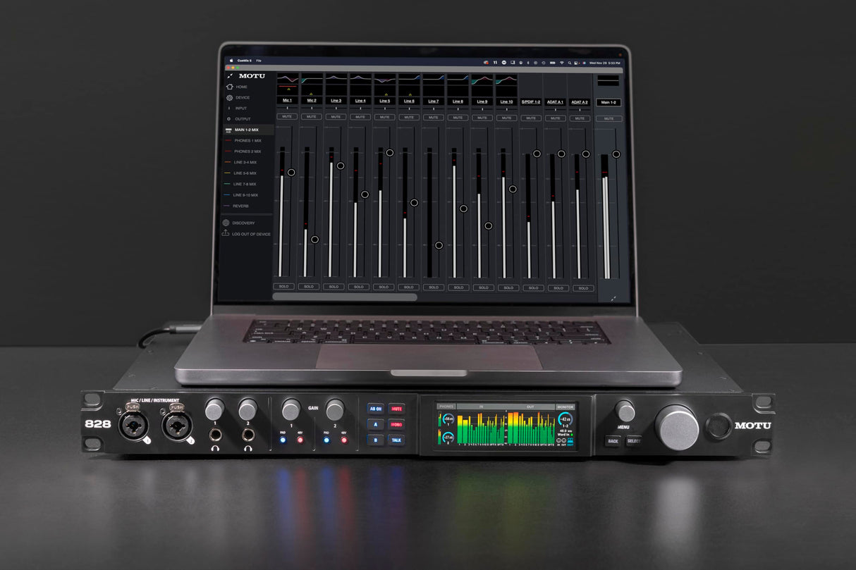 MOTU 828 (2024) 28 x 32 USB 3.1 Audiointerface - Interfaz de audio USB