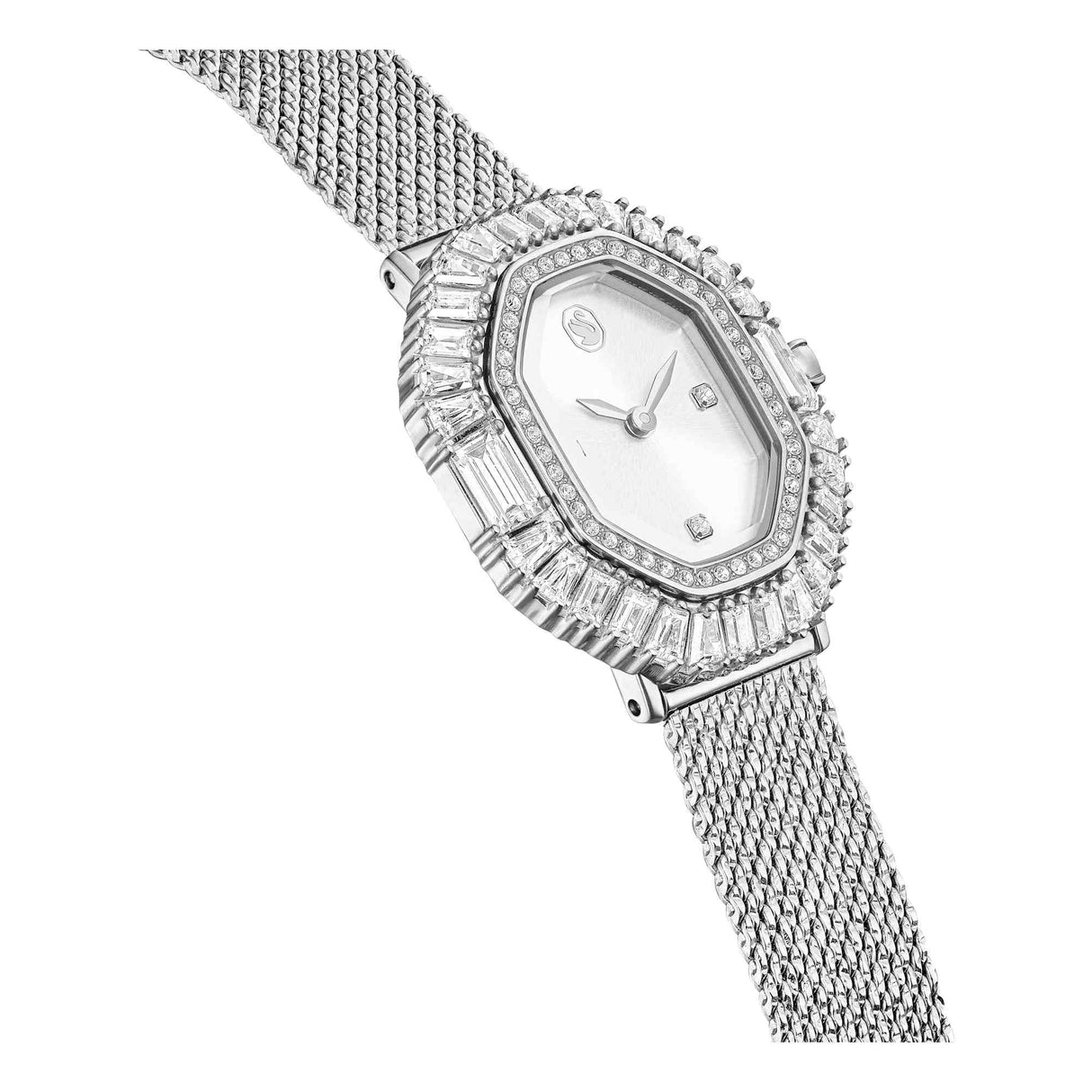 Swarovski Reloj Matrix Octagon, Brazalete de Metal, Tono Plateado, Acero Inoxidable