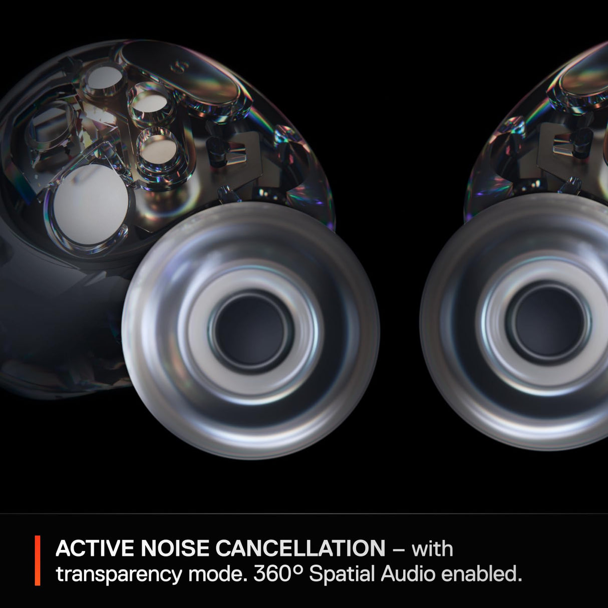 Steelseries Arctis GameBuds™ para Playstation - Auriculares inalámbricos para Juegos - 2,4 GHz + BT5.3 - Modo ANC/Transparencia - Resistencia al Agua IP55-40 Horas de autonomía -Carga inalámbrica
