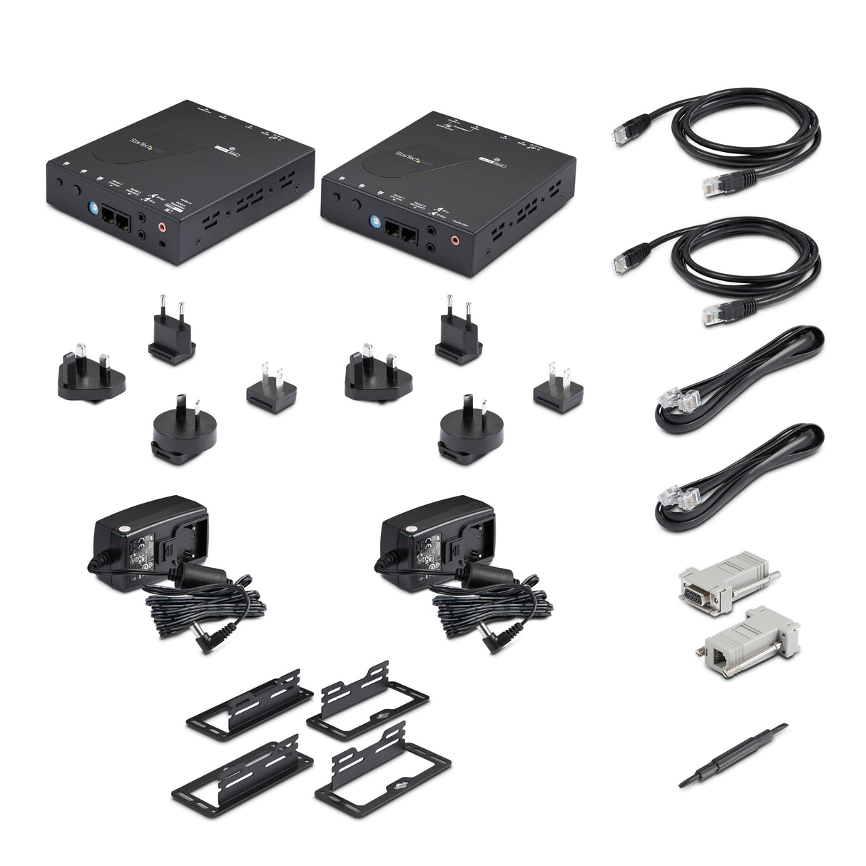 StarTech.com Juego de Extensor Alargador HDMI 4K con Soporte para Muro Multivídeo - Extensor por IP compatible con Video Wall