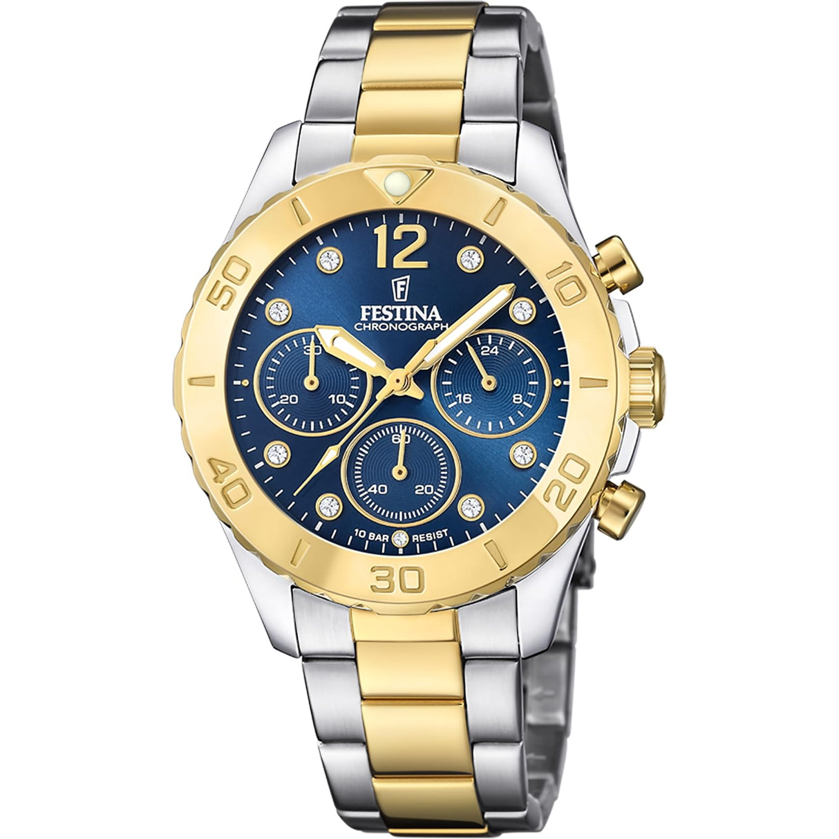 Festina Reloj Mujer F20604/3 Boyfriend Caja de Acero Inoxidable 316l Multi Correa de Acero Inoxidable 316l Multi