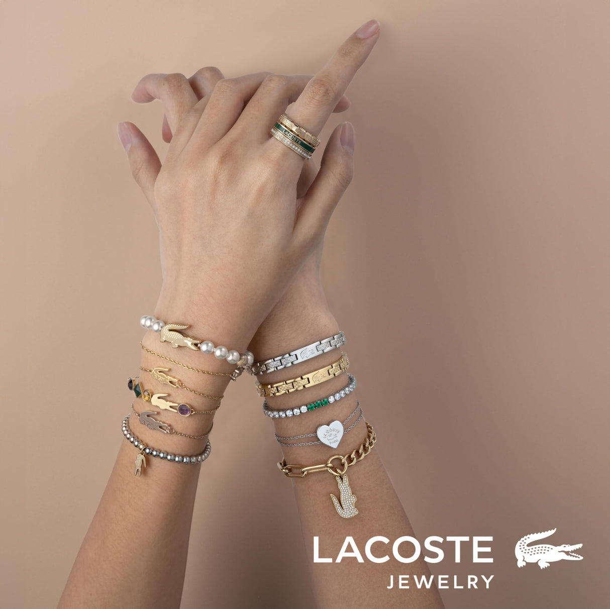 Lacoste Pulsera de Cadena para Mujer Colección DEVA en Oro Amarillo - 2040361