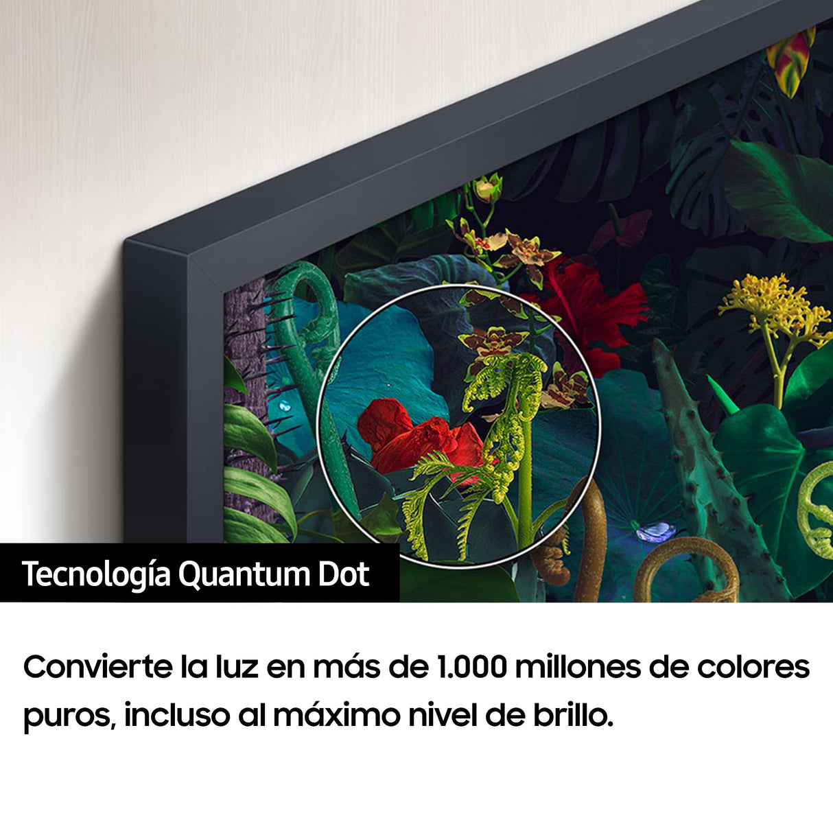SAMSUNG TV The Frame 2023 55LS03 - Smart TV de 55", Galería de Arte con Display Mate, Marcos Intercambiables, Tecnología Quantum Dot, One Connect y Cable Casi Invisible, Soporte de Pared Slim