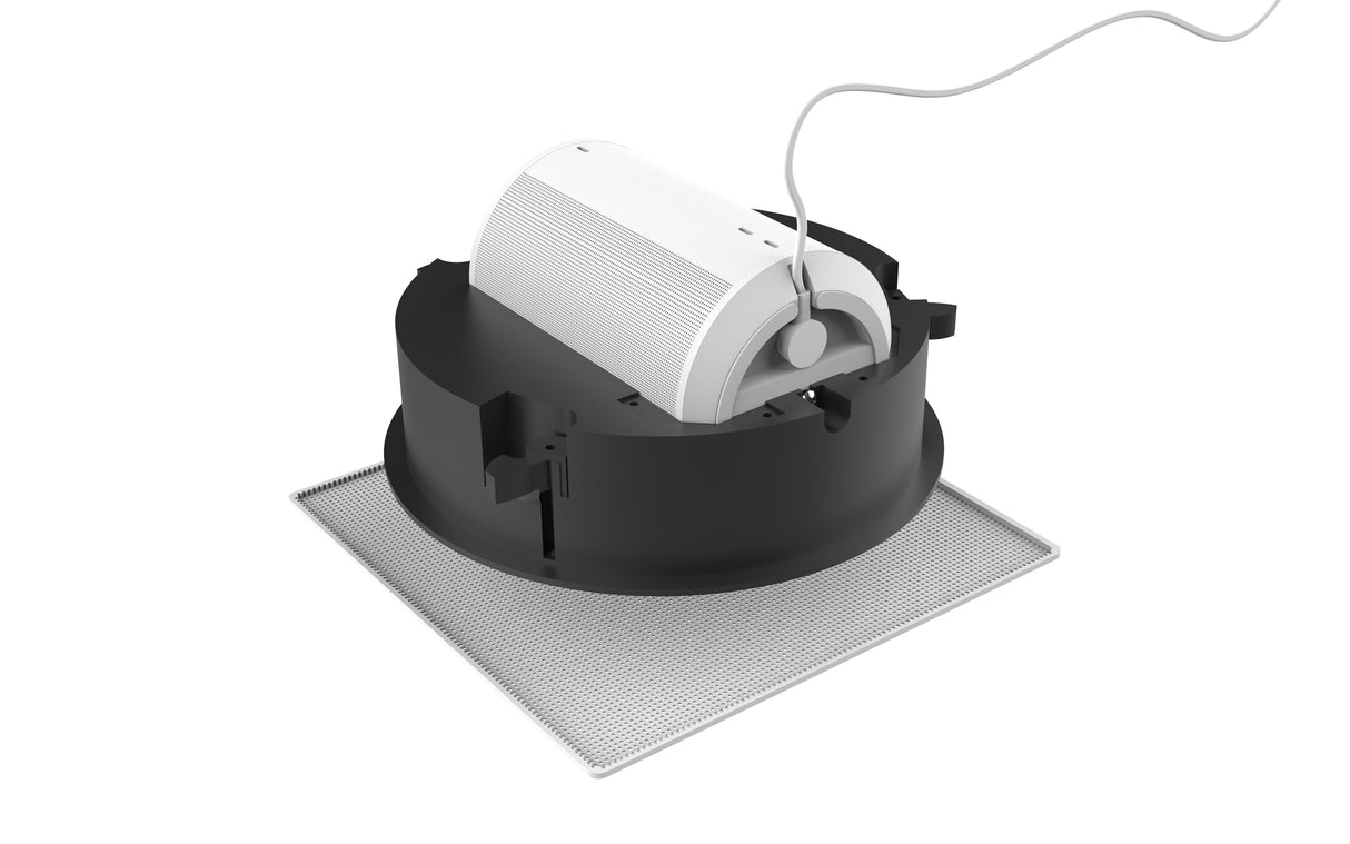 Flexson Soporte de Techo para Sonos ERA 100, Sonos One/One SL - Negro/Blanco