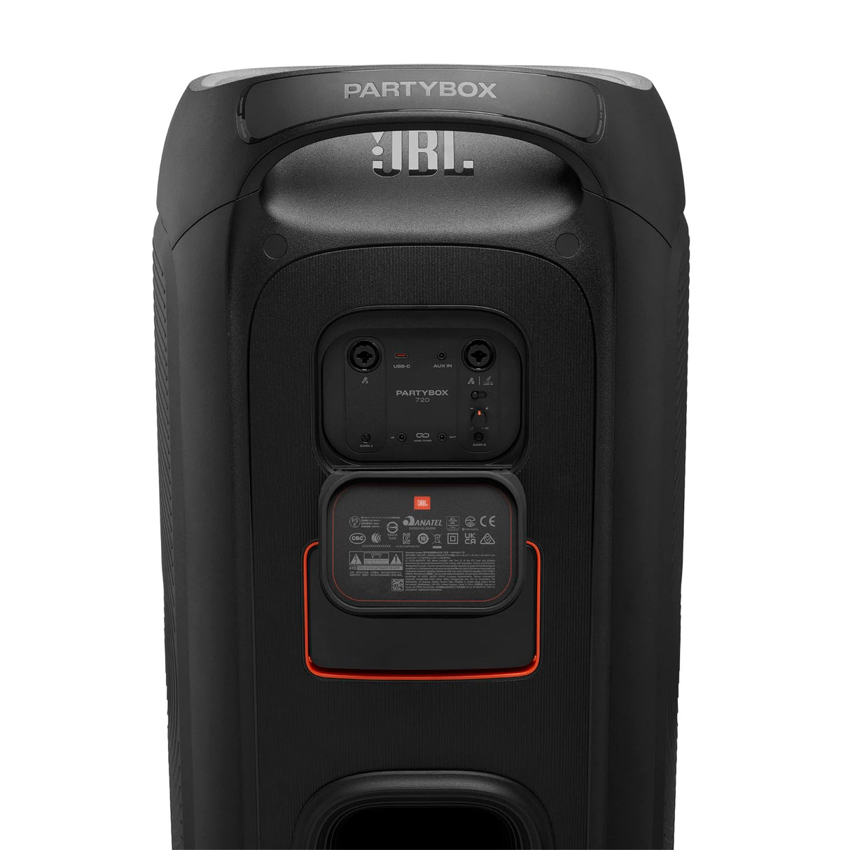 JBL PartyBox 720 Altavoz inalámbrico para Fiestas, Bluetooth, espectáculo de Luces dinámico, 15 h de autonomía, IPX4 a Prueba de Salpicaduras, JBL Pro Sound, Compatible con Auracast, Negro