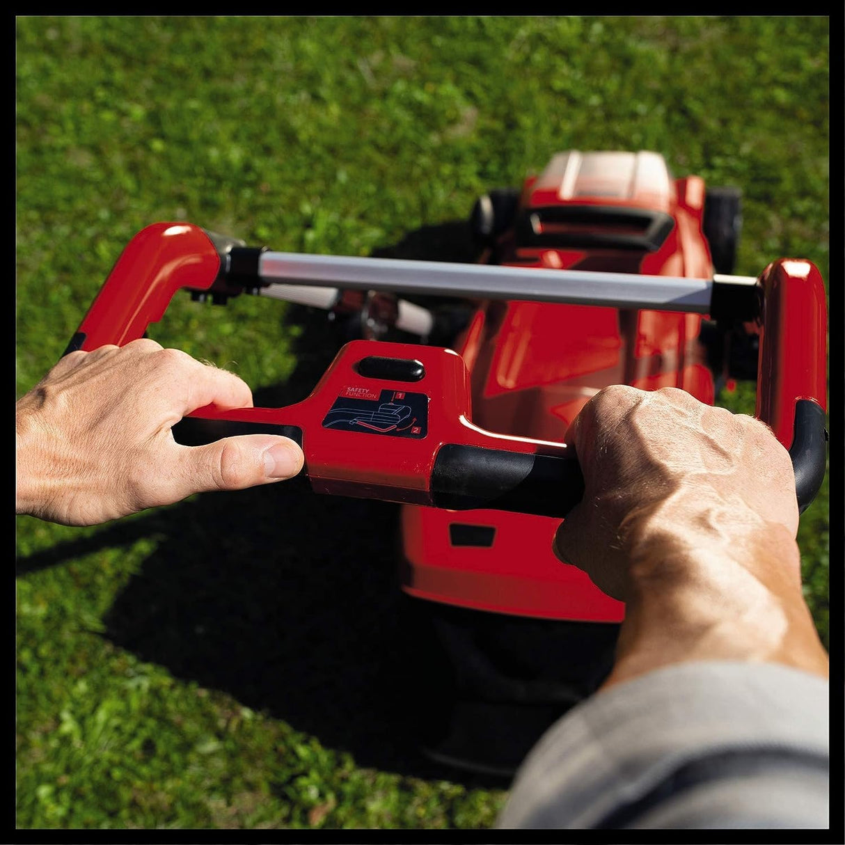 Einhell Cortacésped a batería GE-CM 36/41 Li-Solo Power X-Change (36 V, 41 cm ancho de corte, hasta 500 m², Brushless, 50L bolsa recolectora, 25-75 mm altura de corte, sin batería)