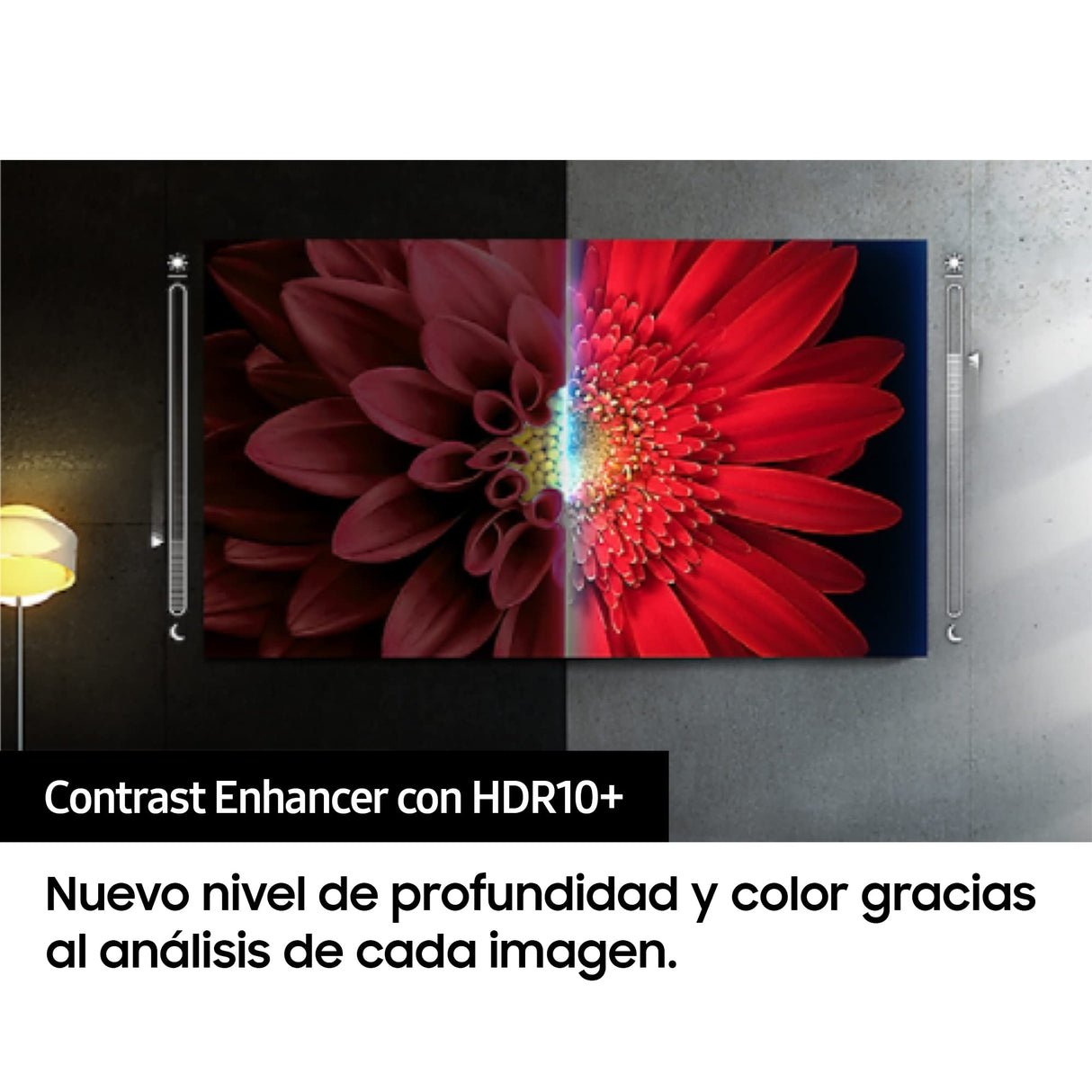 Samsung Smart TV 2022 55BU8500 - 55", 4K, Procesador Crystal UHD, Contast Enhancer con HDR10+, Q-Symphony y Alexa integrada, 2022