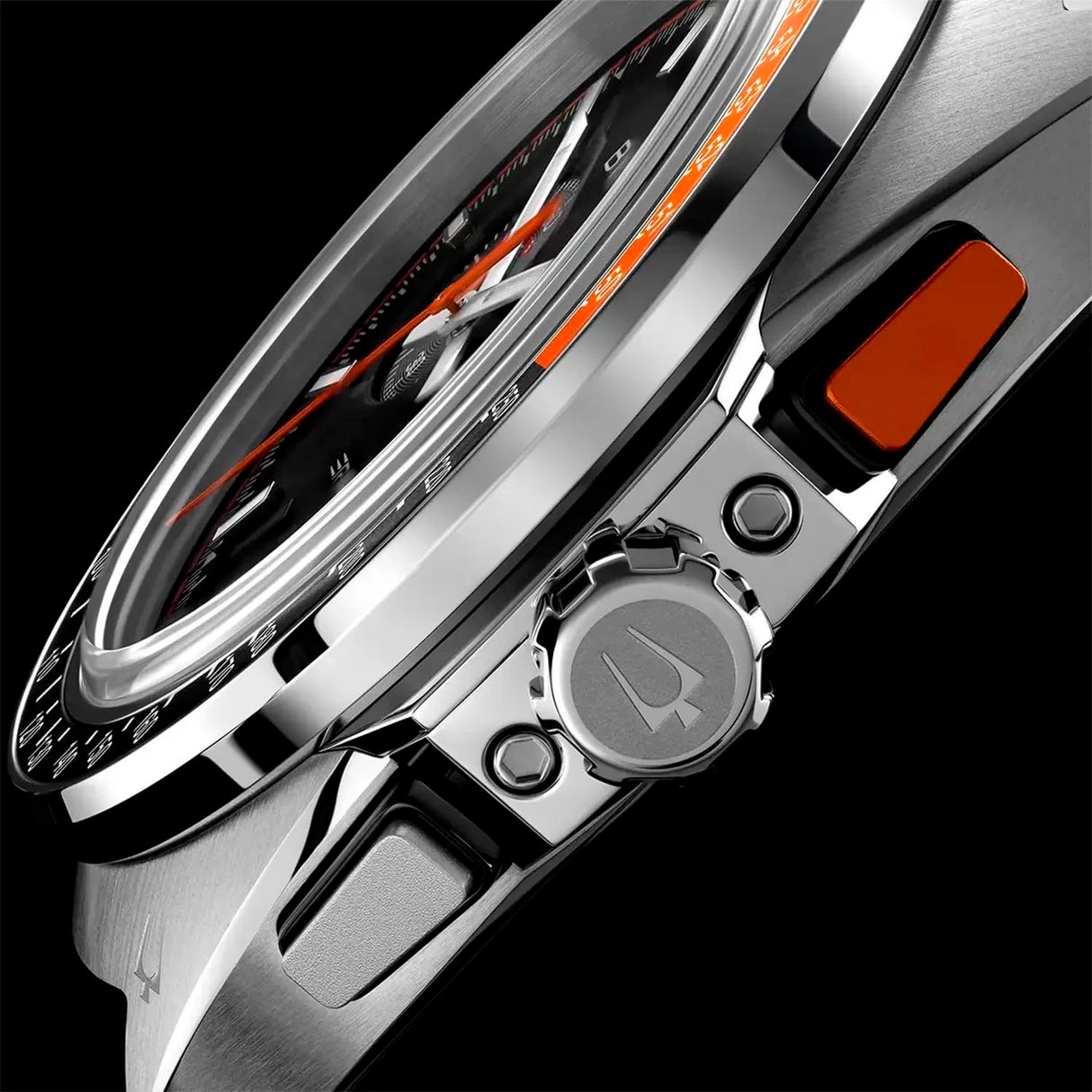 Bulova Reloj cronógrafo de Cuarzo para Hombre con Correa de Cuero 98B427, marrón, Moderno