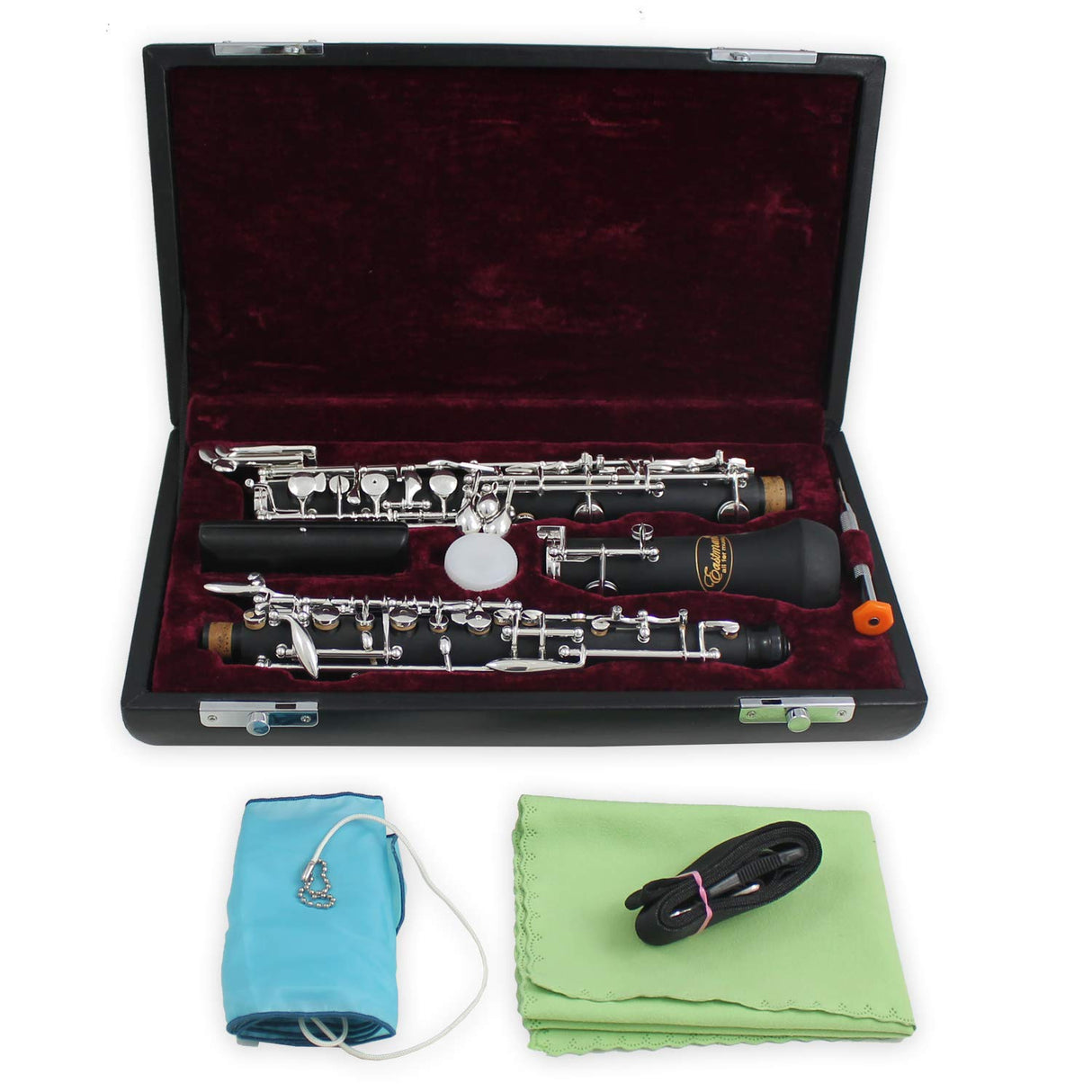 Eastman® EOB-501 - Oboe en C, semiautomático, modelo de conservador con 3 solapas octavas, todos los triciclos, tapa de resonancia baja B